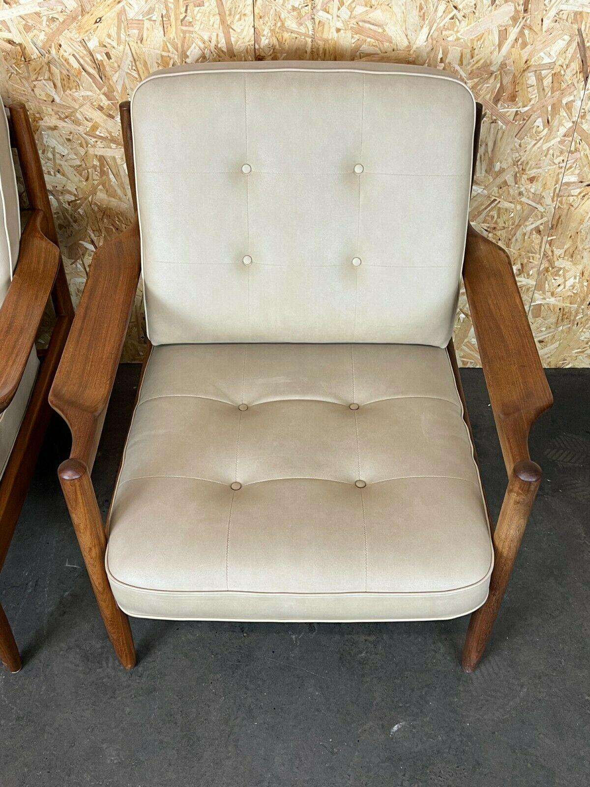 Late 20th Century 2x 60s 70s Easy Chair Lounge Chair Danish Modern Design For Sale