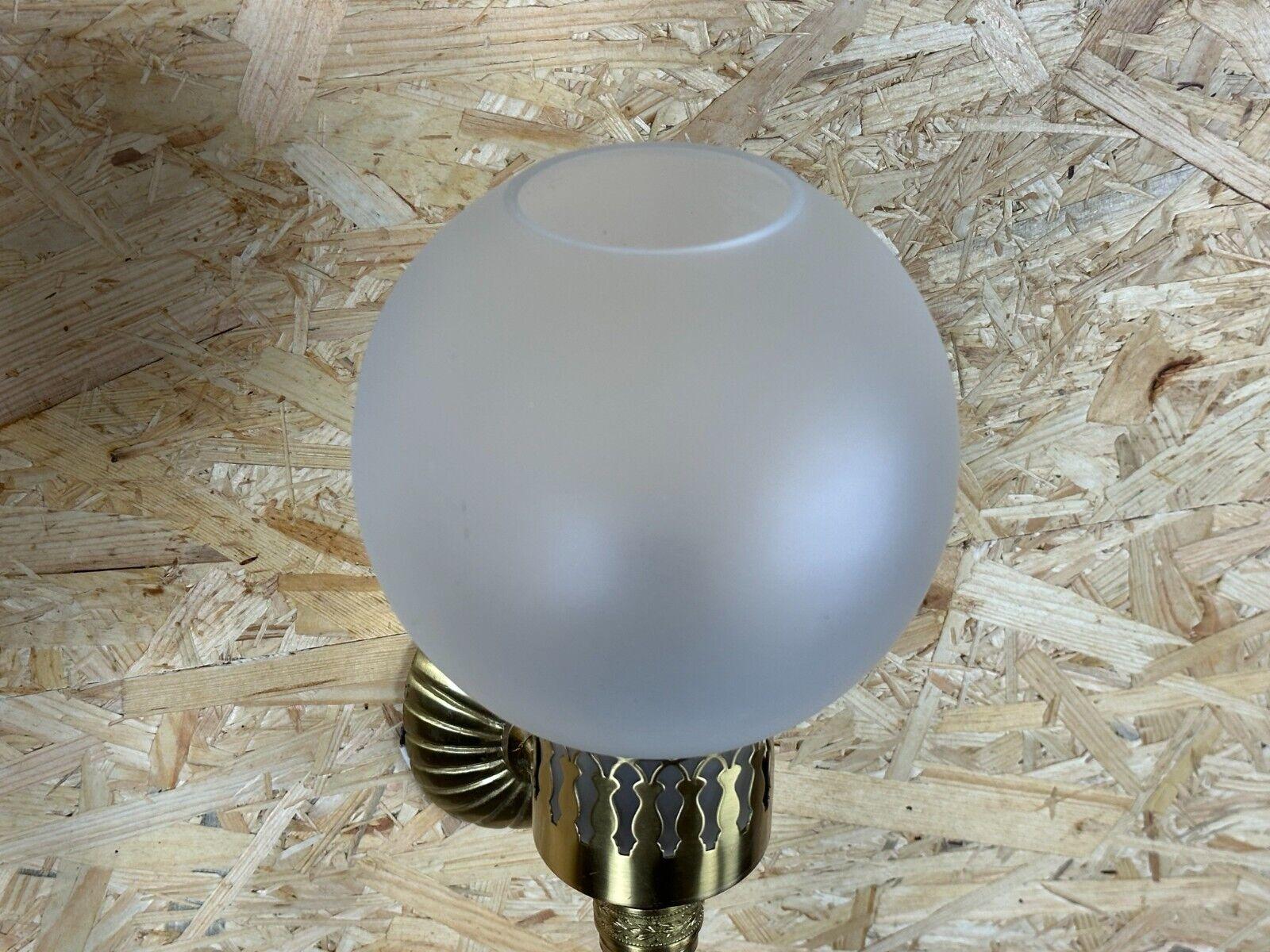 2x 60s 70s lamp light wall lamp glass & brass space age design For Sale 3