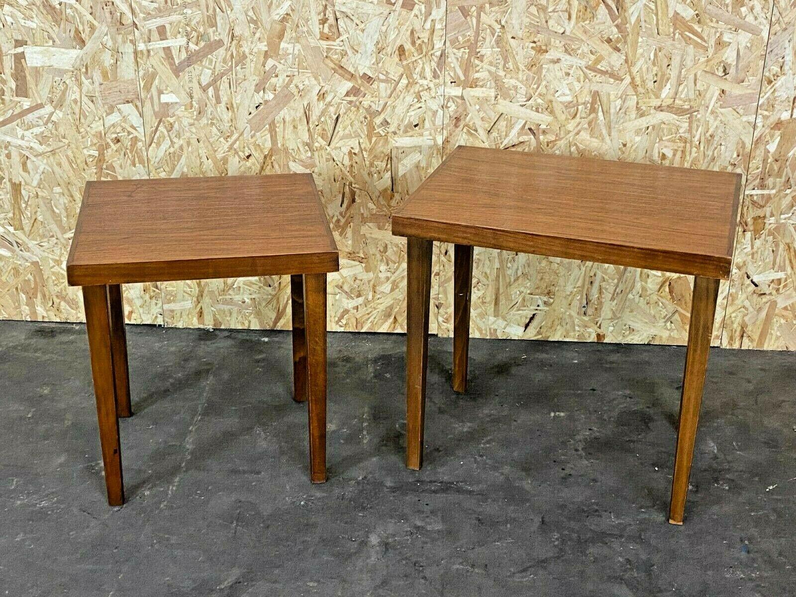 2x 60s 70s side table Danish modern design 60s 70s

Object: 2x side table

Manufacturer:

Condition: good

Age: around 1960-1970

Dimensions:

52cm x 40cm x 51cm
41cm x 38cm x 47cm

Other notes:

The pictures serve as part of the