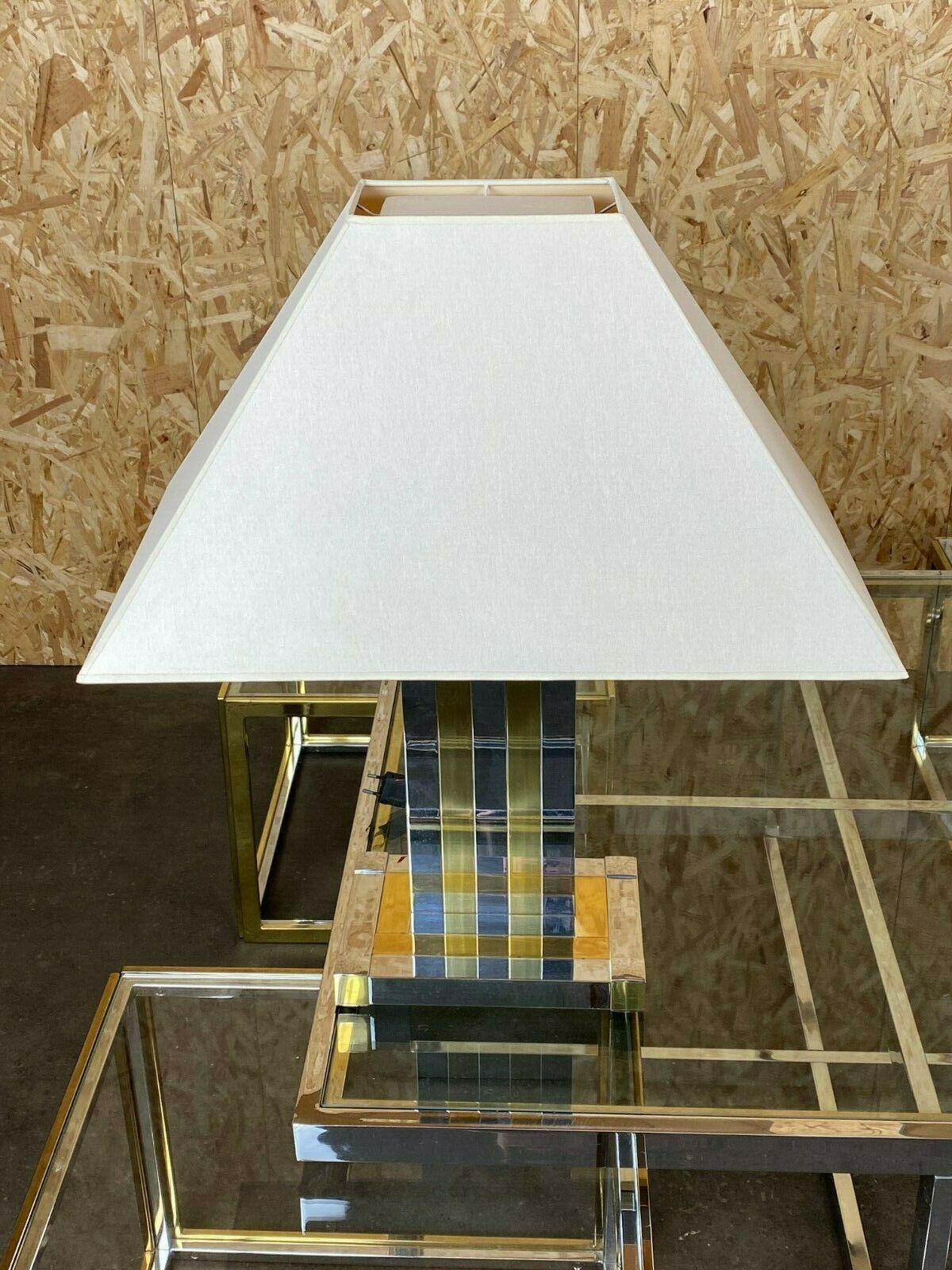 Fin du 20e siècle Lampe de bureau 2x 60s 70s Lampe de table Lumica Braas & Chrome en vente