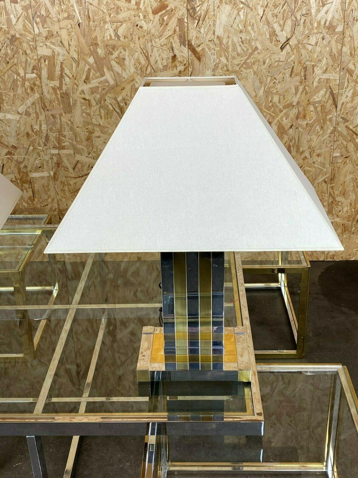 Métal Lampe de bureau 2x 60s 70s Lampe de table Lumica Braas & Chrome en vente