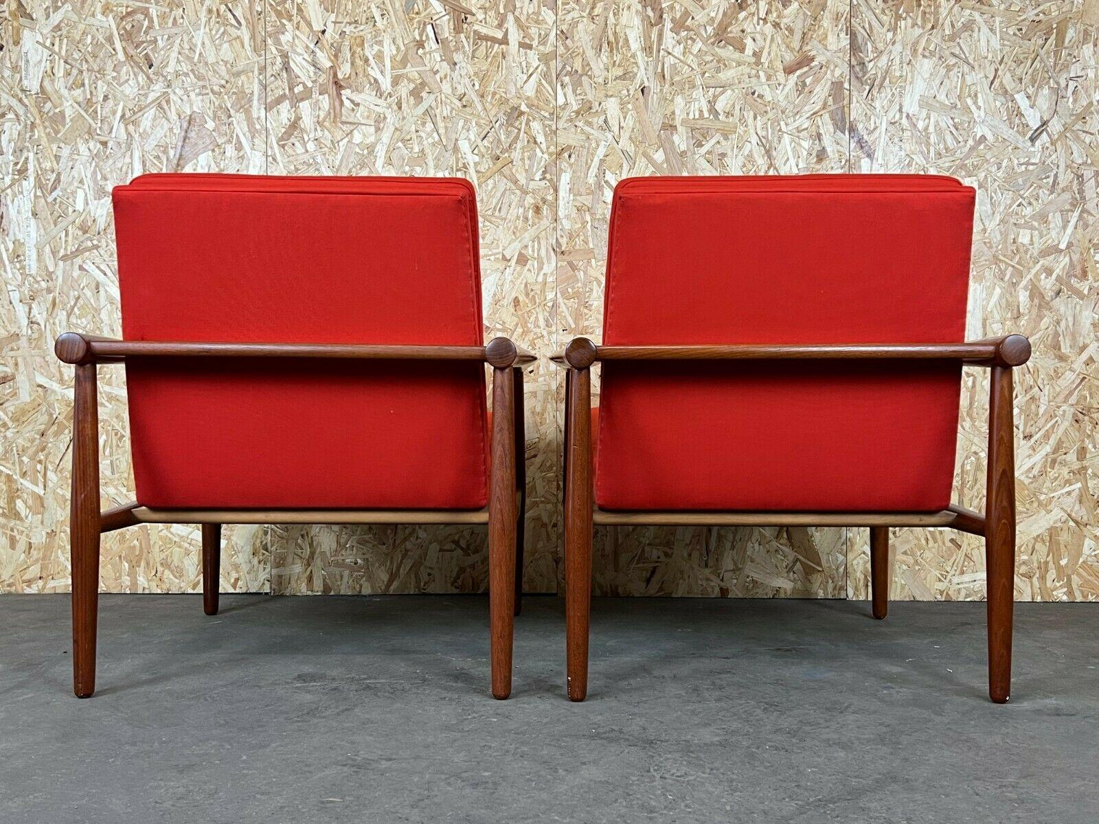 2x Poltrone anni '60-'70 in teak Poltrone Kai Lyngfeld Larsen Søborg Møbler Danese anni '60 in vendita 5