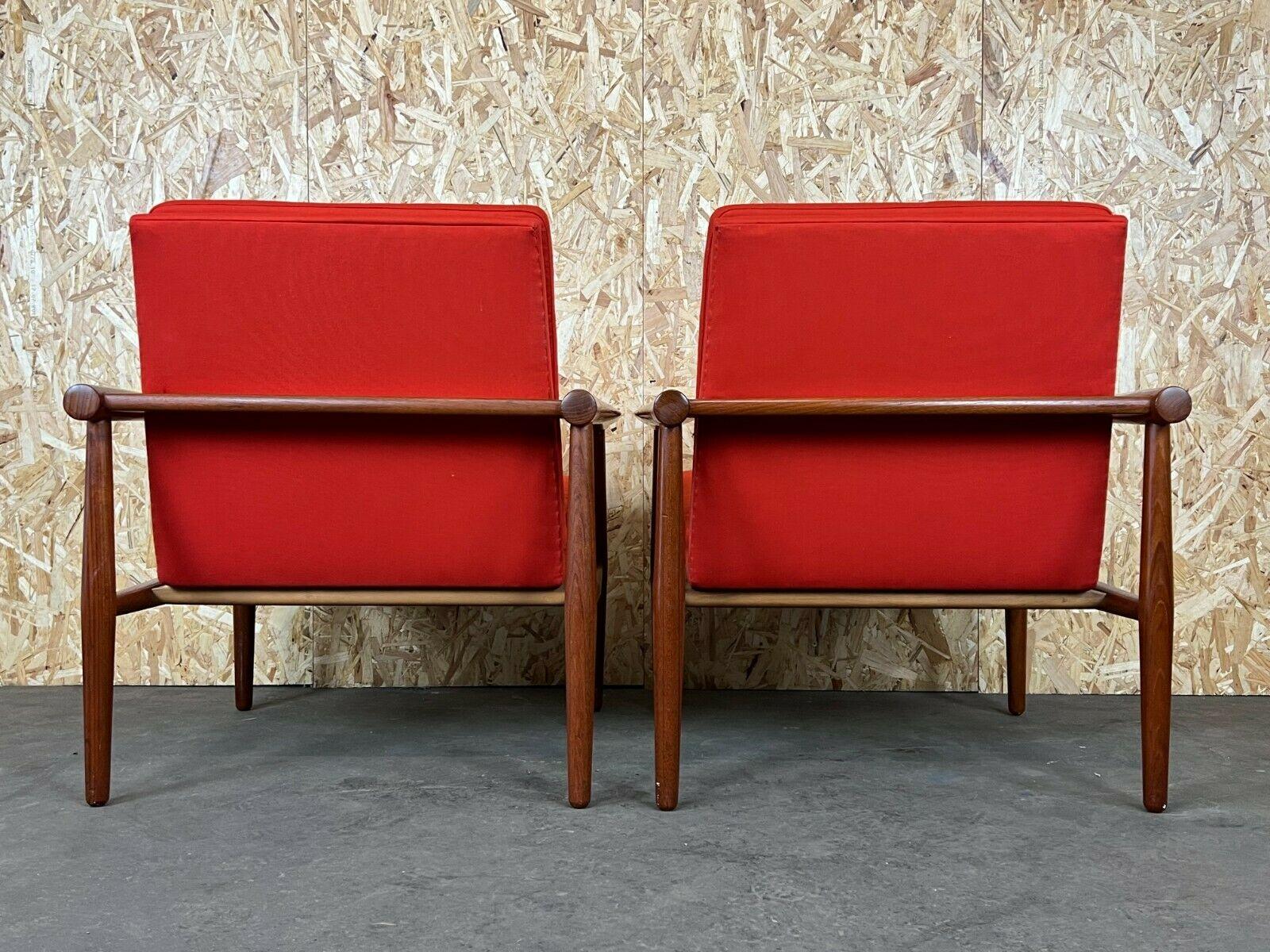 2x 60s 70s Teak Armchairs Armchairs Kai Lyngfeld Larsen Søborg Møbler Danish 60s For Sale 4