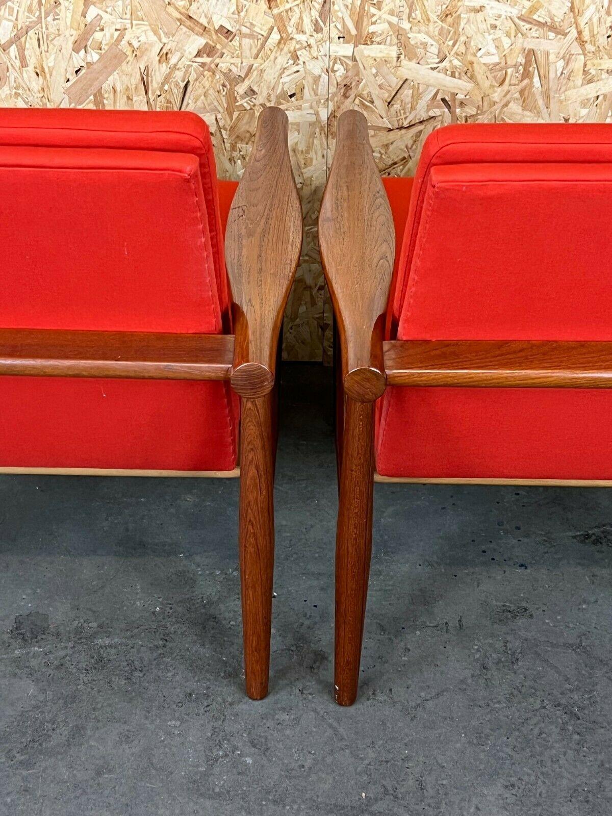 2x Poltrone anni '60-'70 in teak Poltrone Kai Lyngfeld Larsen Søborg Møbler Danese anni '60 in vendita 6