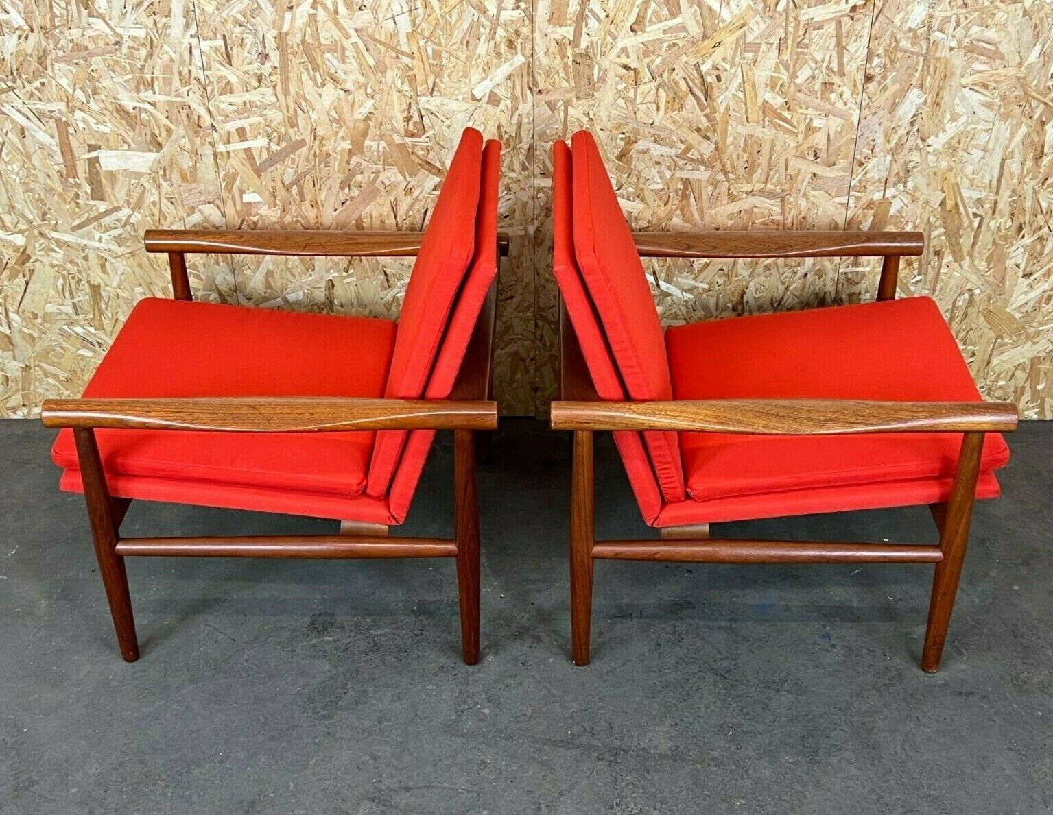 Danois 2 fauteuils en teck Kai Lyngfeld Larsen Sborg Mbler, Danemark, années 60/70 en vente