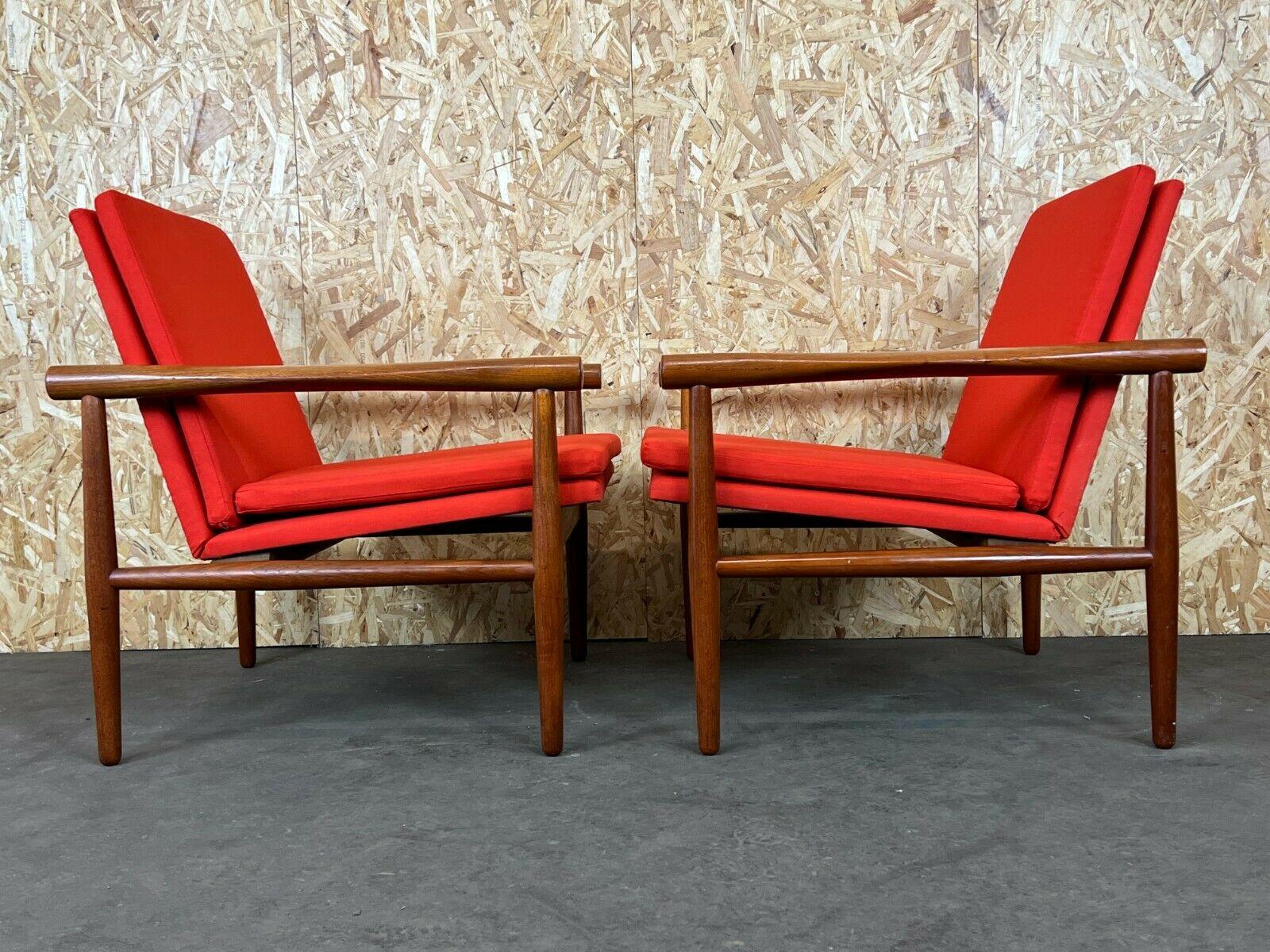 2x Poltrone anni '60-'70 in teak Poltrone Kai Lyngfeld Larsen Søborg Møbler Danese anni '60 in vendita 2