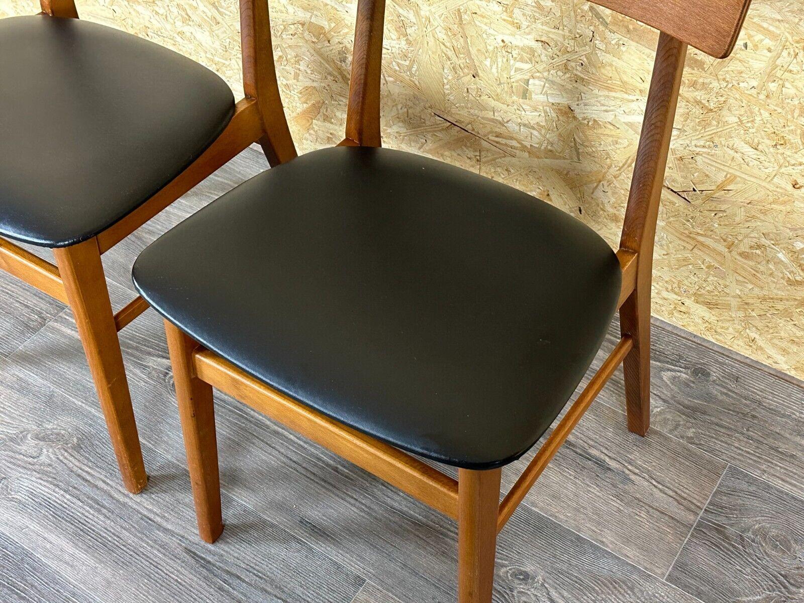 2x 60s 70s teak dining chair by Farstrup Møbler Made in Denmark For Sale 1