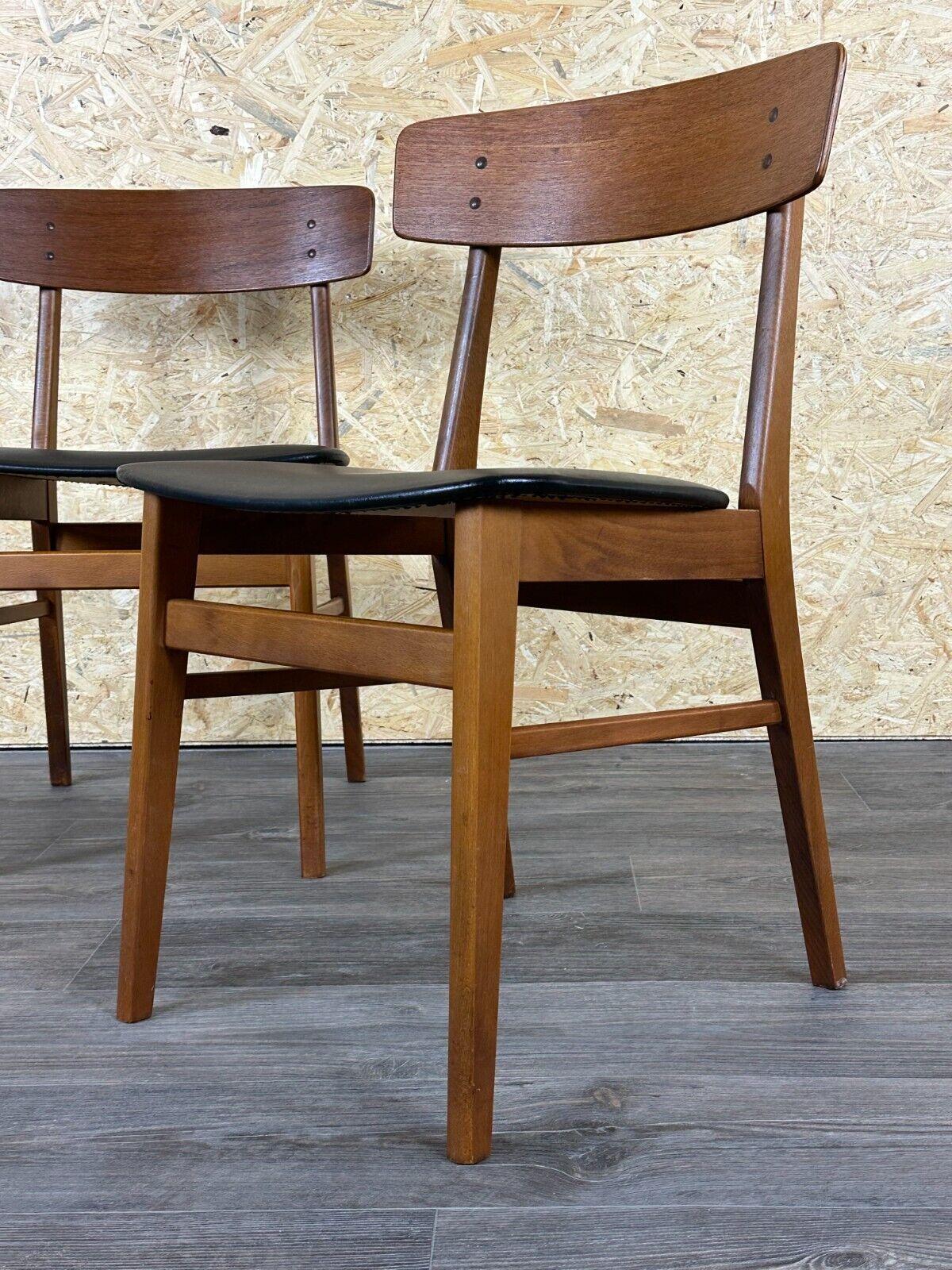 2x 60s 70s teak dining chair by Farstrup Møbler Made in Denmark For Sale 2