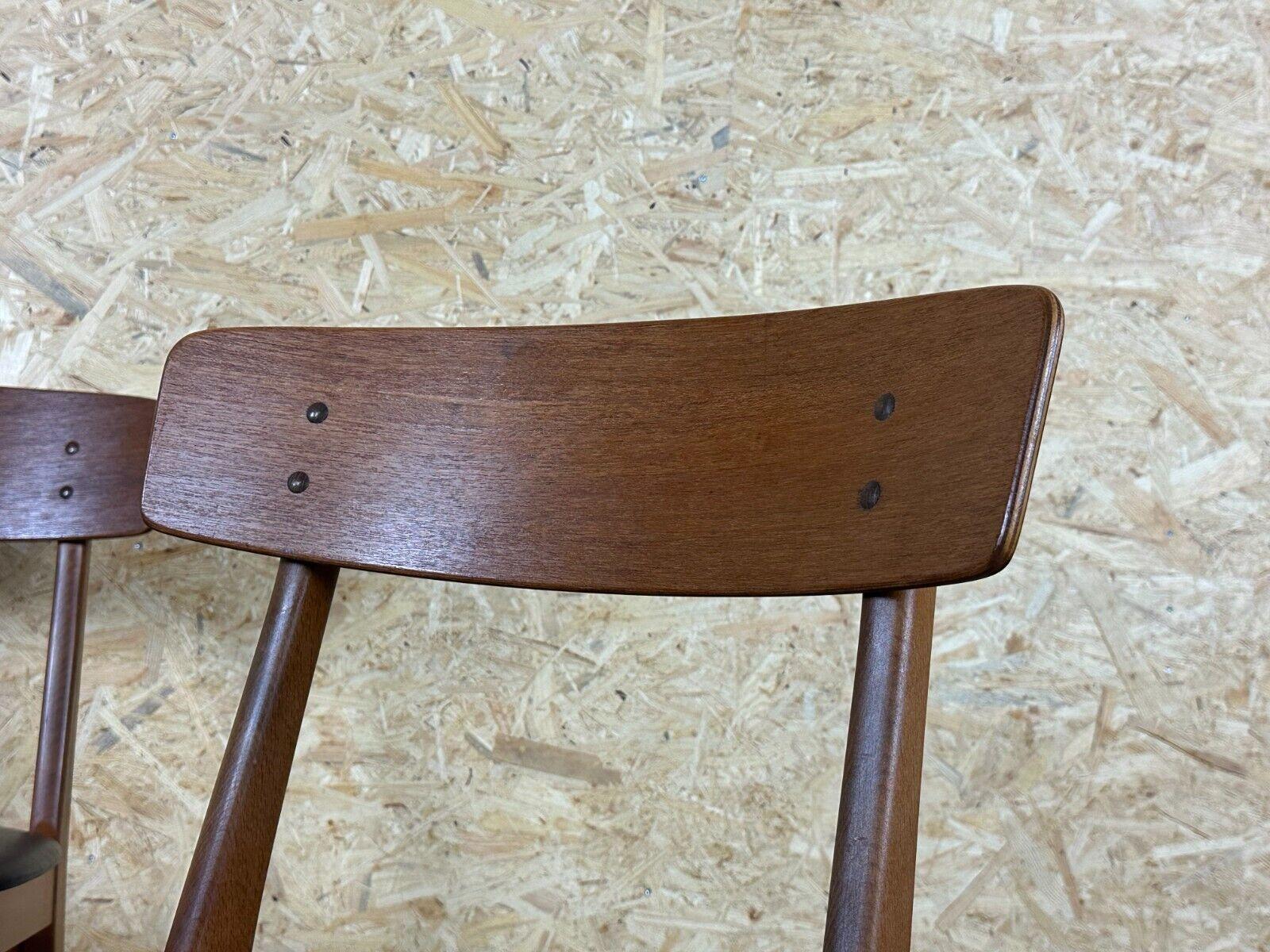 2x 60s 70s teak dining chair by Farstrup Møbler Made in Denmark For Sale 3