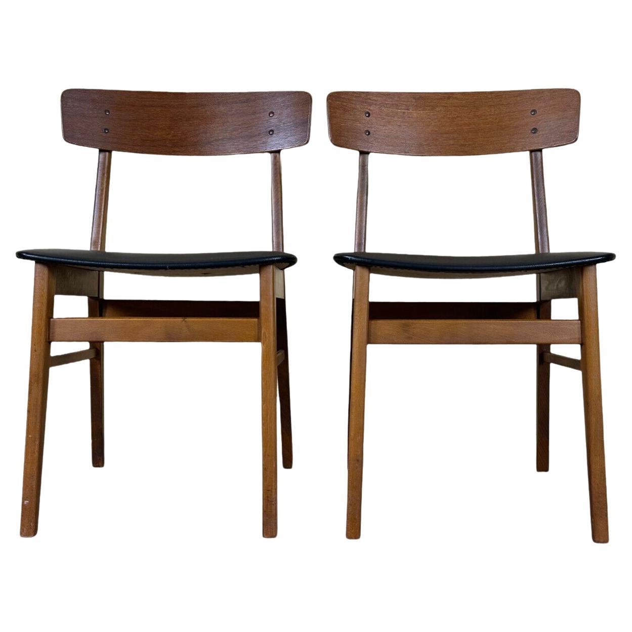 2x 60s 70s teak dining chair by Farstrup Møbler Made in Denmark For Sale