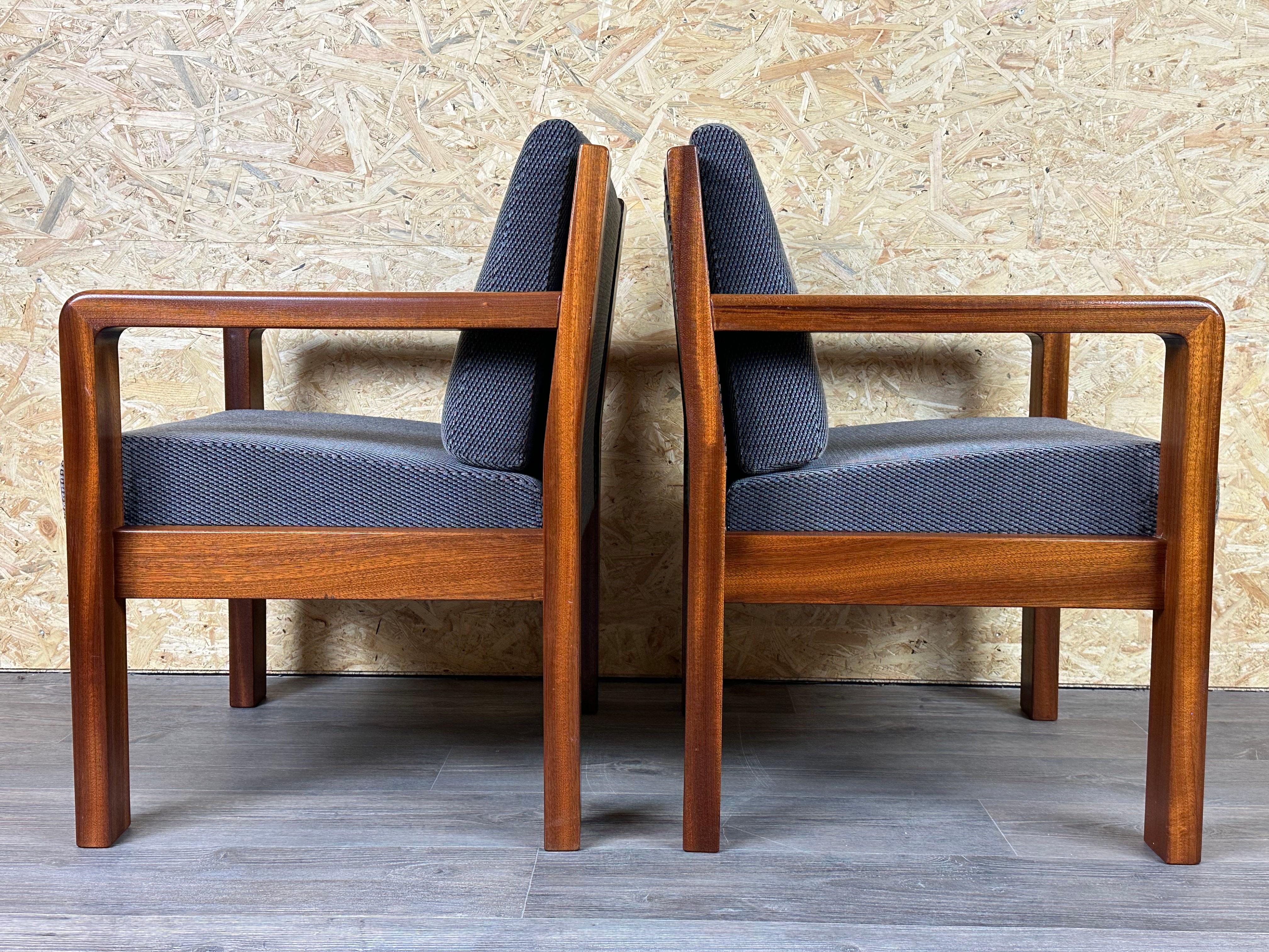 2x 60s 70s Teck Easy Chair Lounge Chairs Danish Modern Design en vente 4