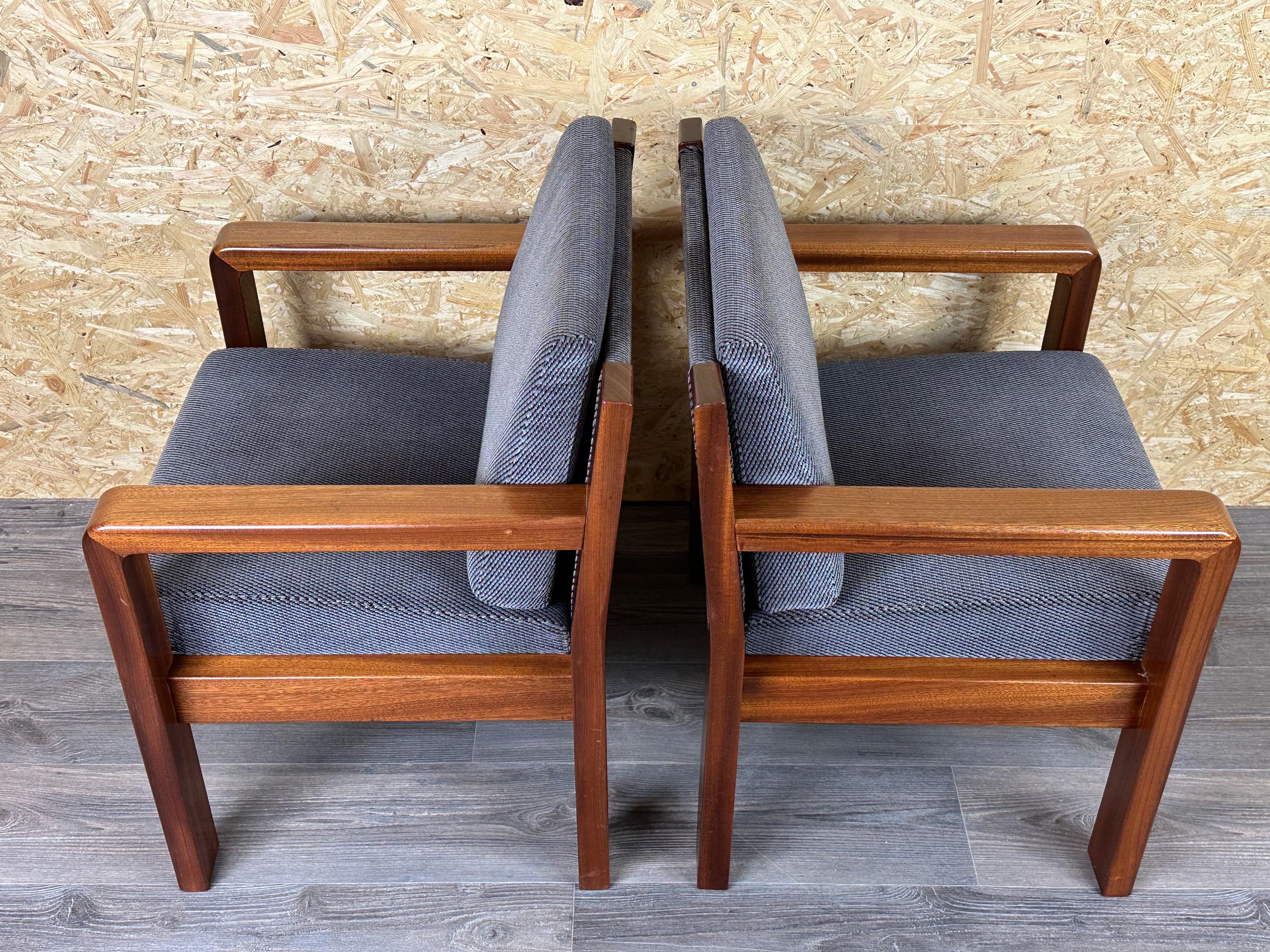 2x 60s 70s Teck Easy Chair Lounge Chairs Danish Modern Design en vente 5