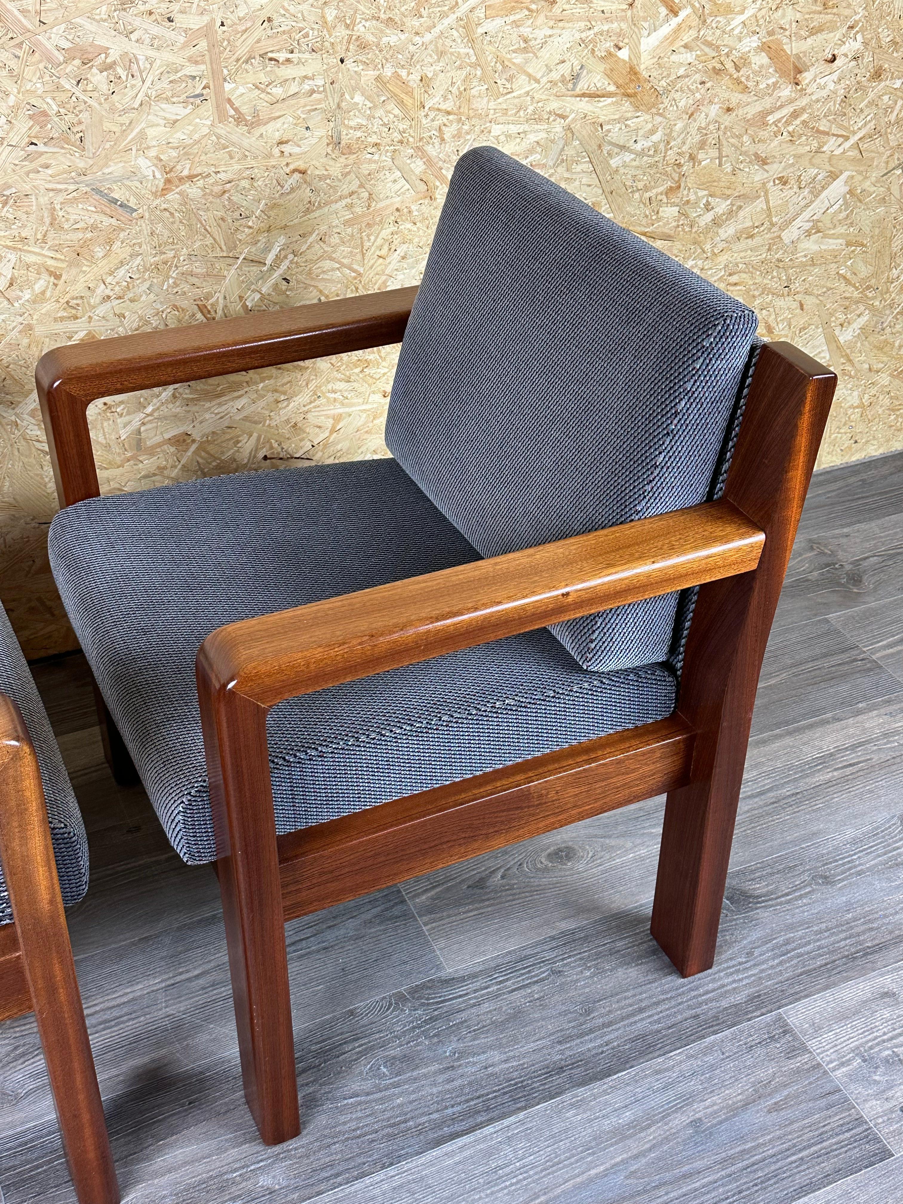 2x 60s 70s Teck Easy Chair Lounge Chairs Danish Modern Design en vente 10