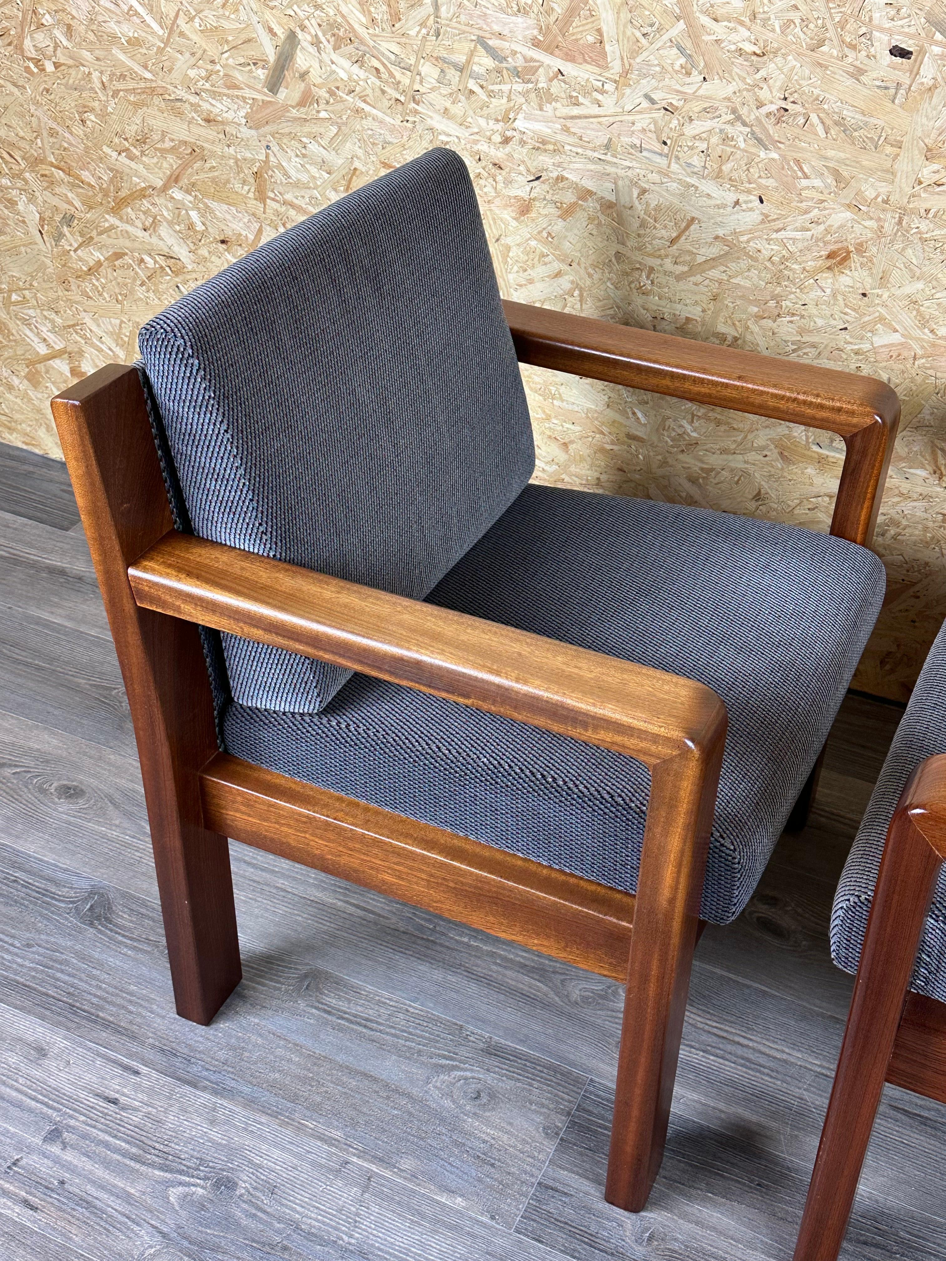 2x 60s 70s Teck Easy Chair Lounge Chairs Danish Modern Design en vente 11