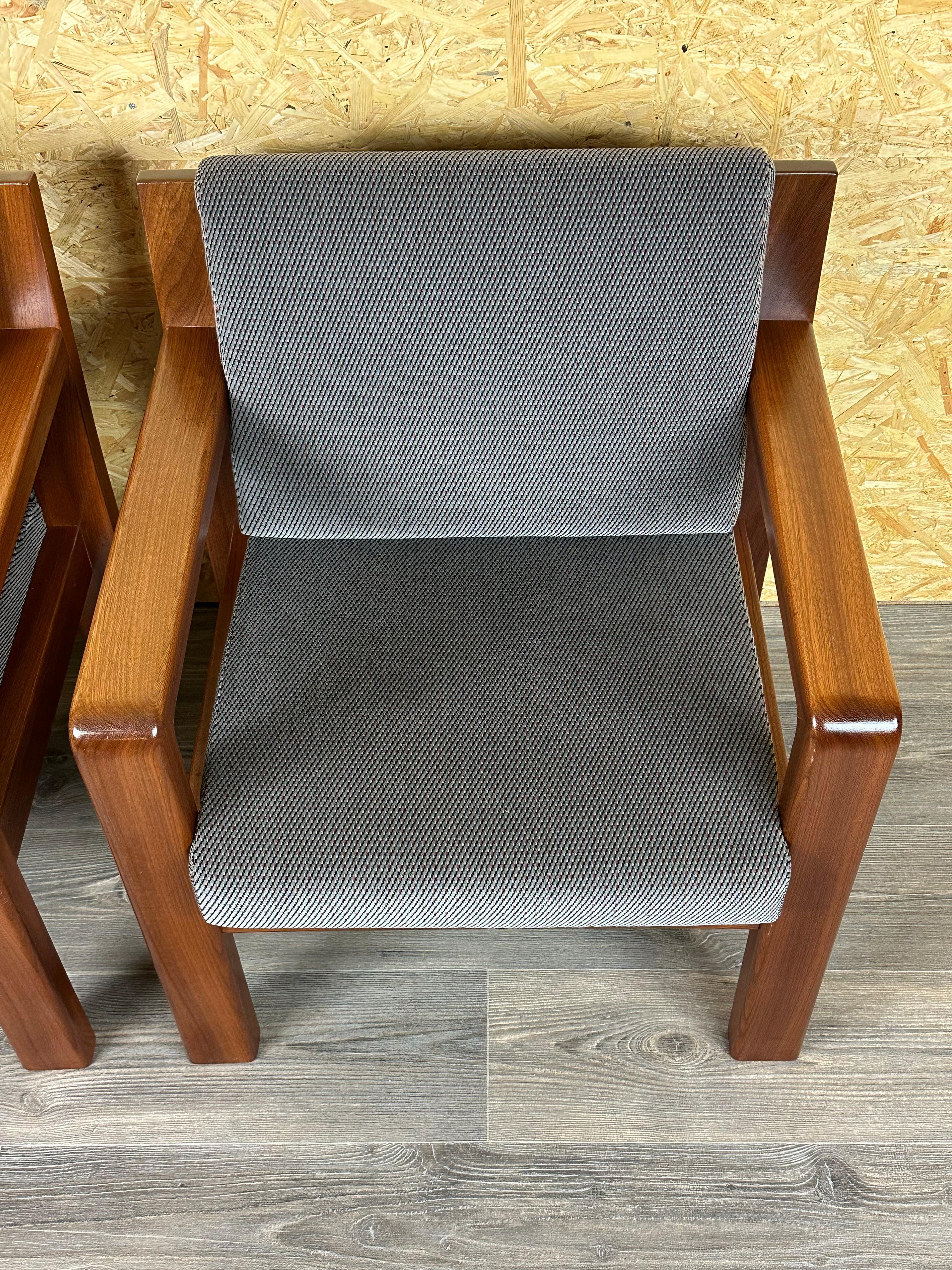 Milieu du XXe siècle 2x 60s 70s Teck Easy Chair Lounge Chairs Danish Modern Design en vente