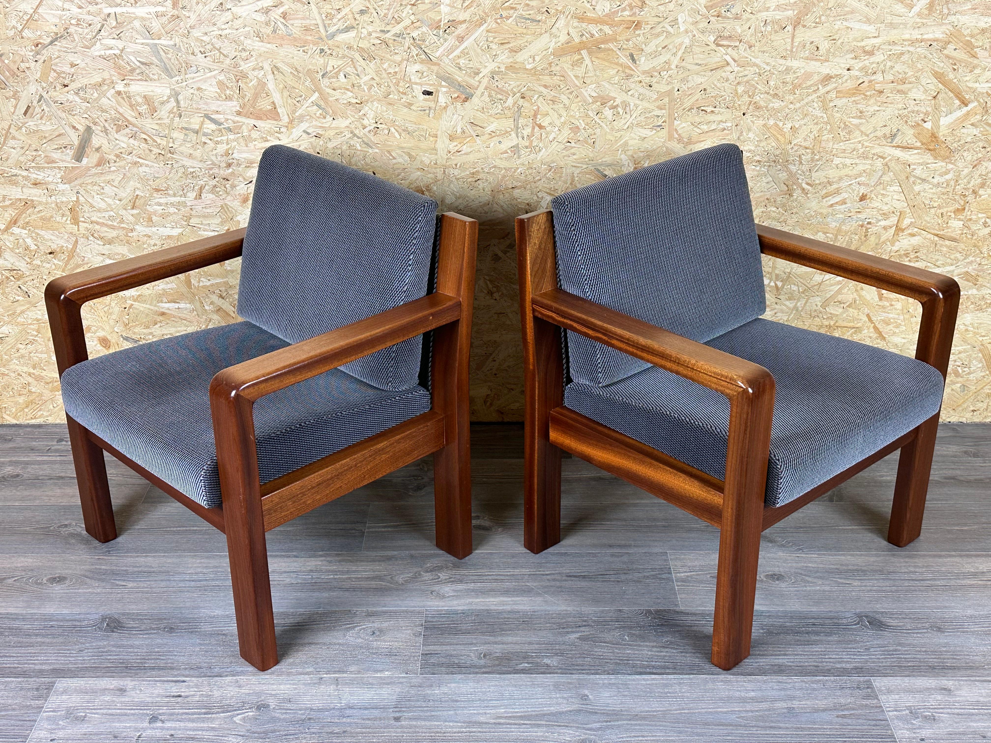 2x 60s 70s Teck Easy Chair Lounge Chairs Danish Modern Design en vente 3