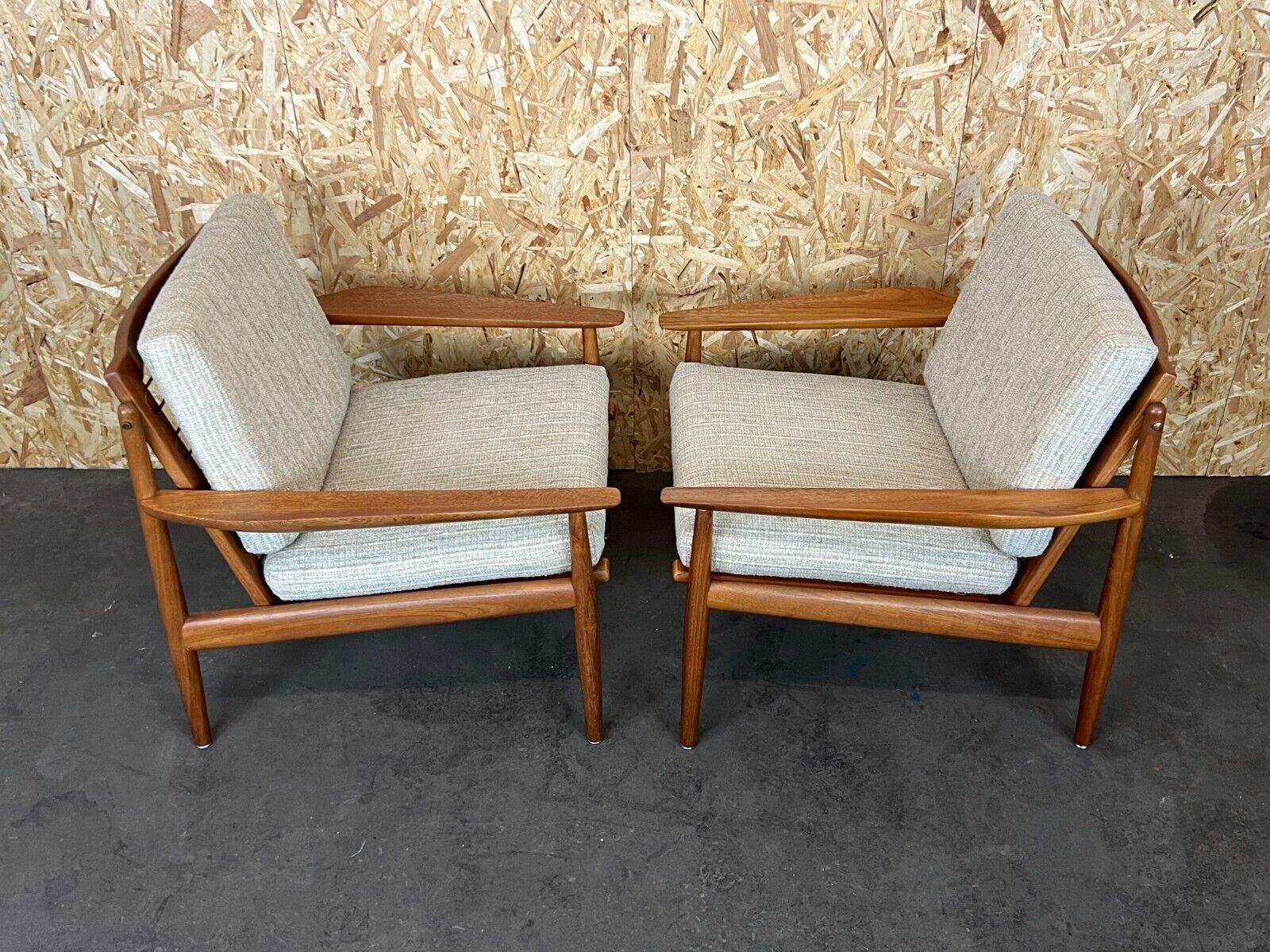 2x 60s 70s Teak Easy Chair Svend Aage Eriksen for Glostrup Design For Sale 6