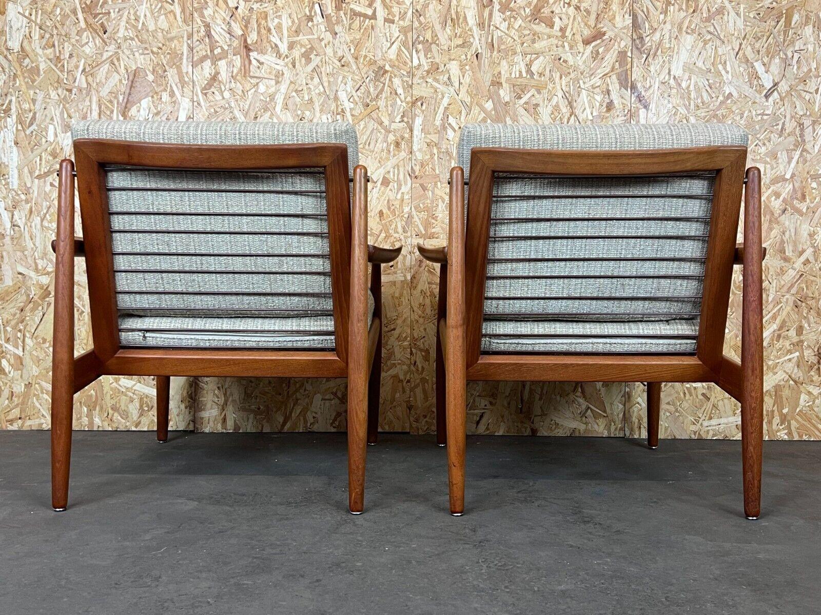 2x 60s 70s Teak Easy Chair Svend Aage Eriksen for Glostrup Design For Sale 9