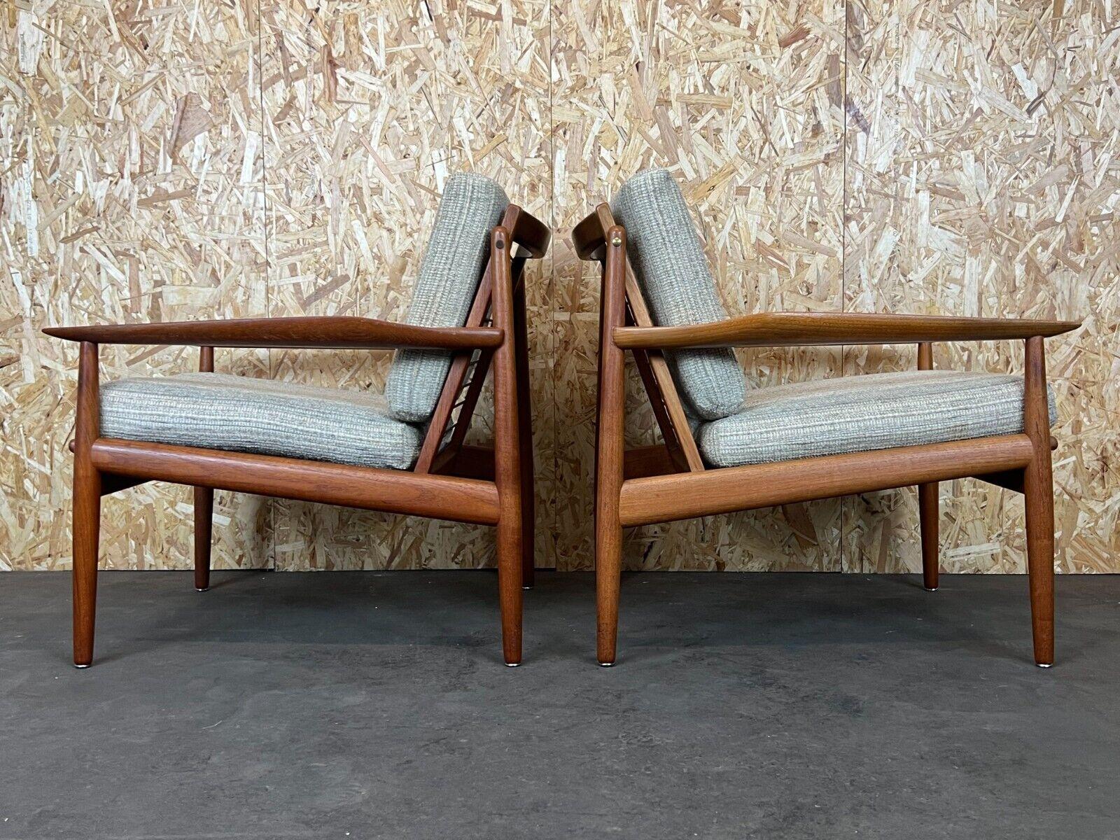 2x 60s 70s Teak Easy Chair Svend Aage Eriksen for Glostrup Design For Sale 12