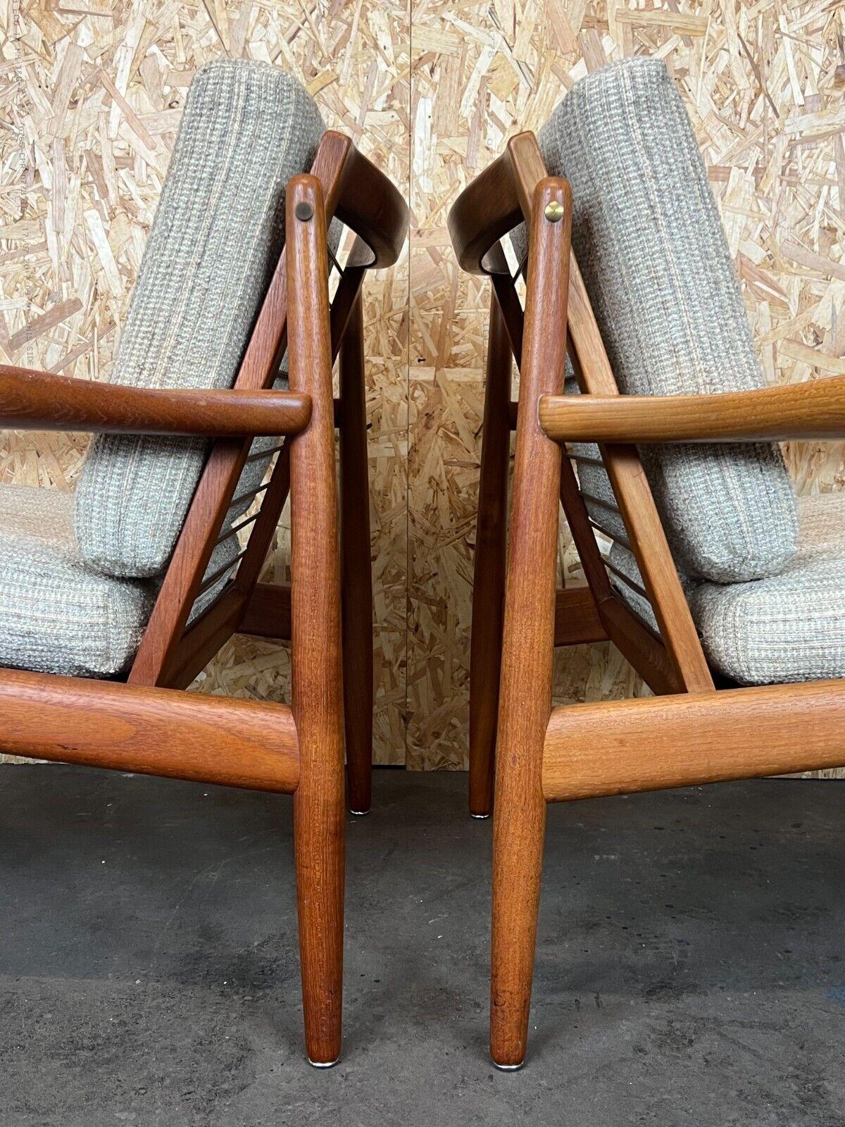 Fauteuil en teck 2x 60s 70s Svend Aage Eriksen pour Glostrup Design en vente 13