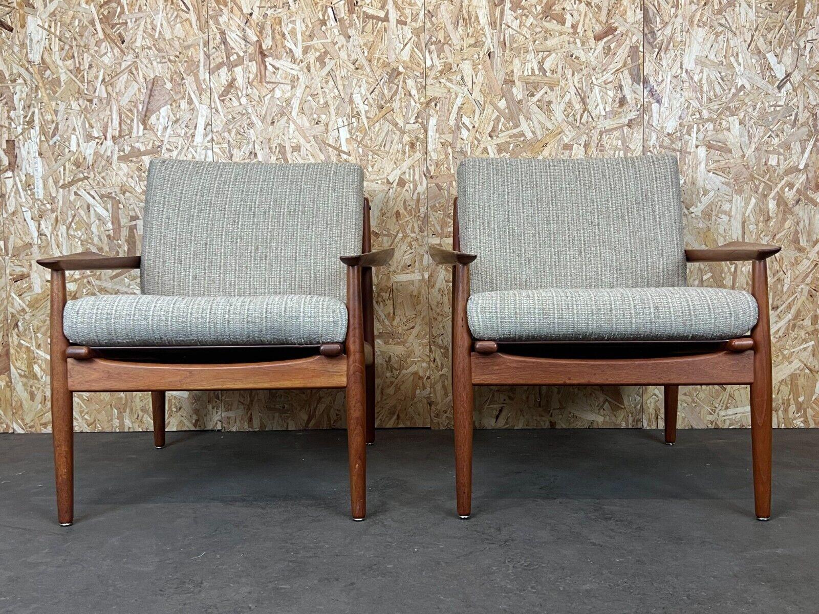 Danish 2x 60s 70s Teak Easy Chair Svend Aage Eriksen for Glostrup Design For Sale