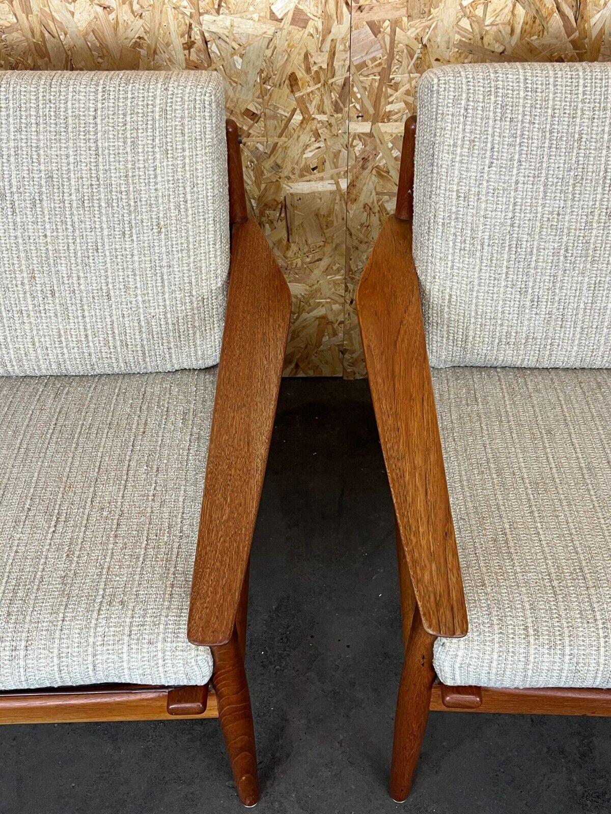 2x 60s 70s Teak Easy Chair Svend Aage Eriksen for Glostrup Design For Sale 3