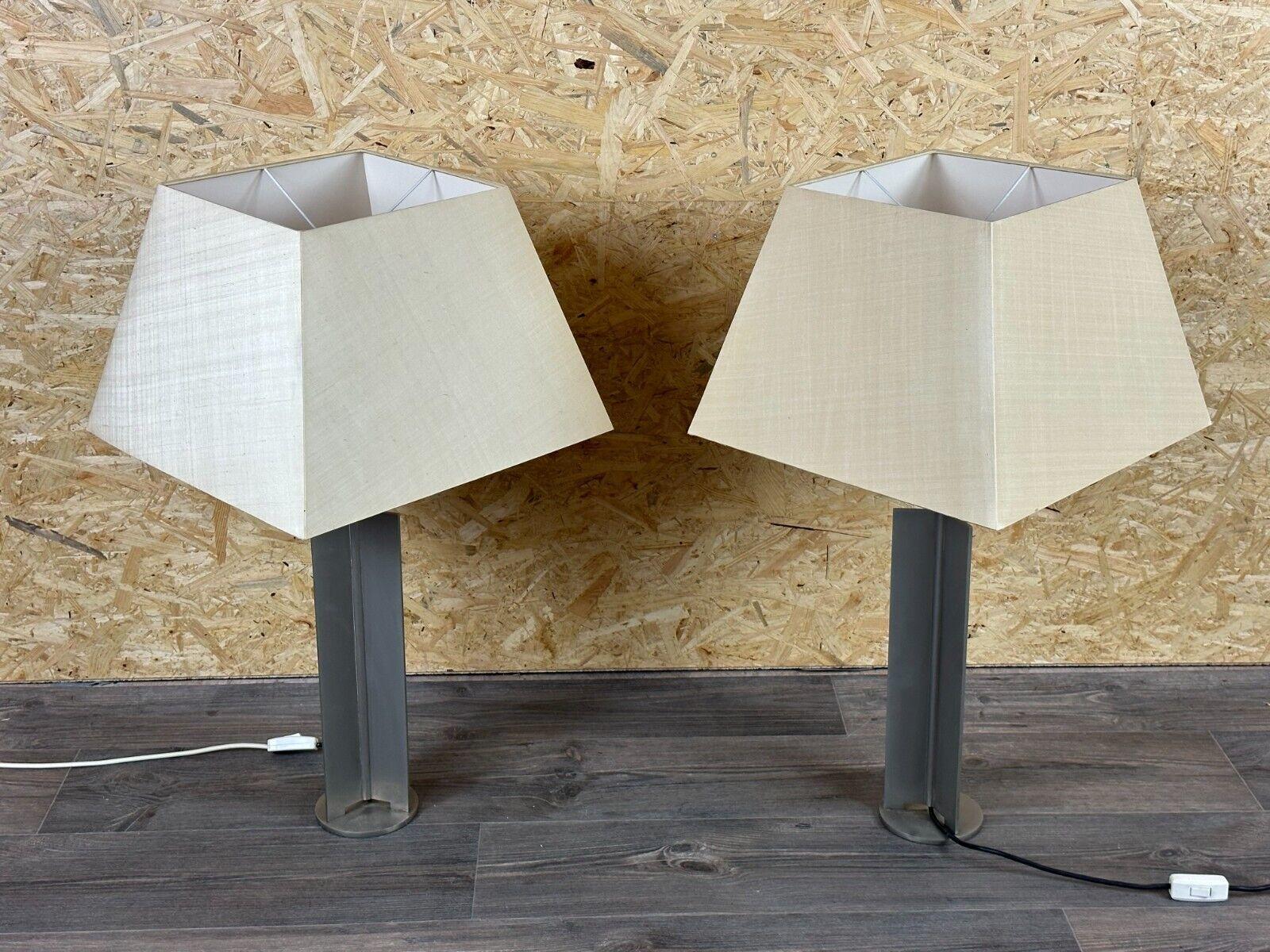 2x 60s 70s XL table lamp table lamp aluminum metal space age design For Sale 10