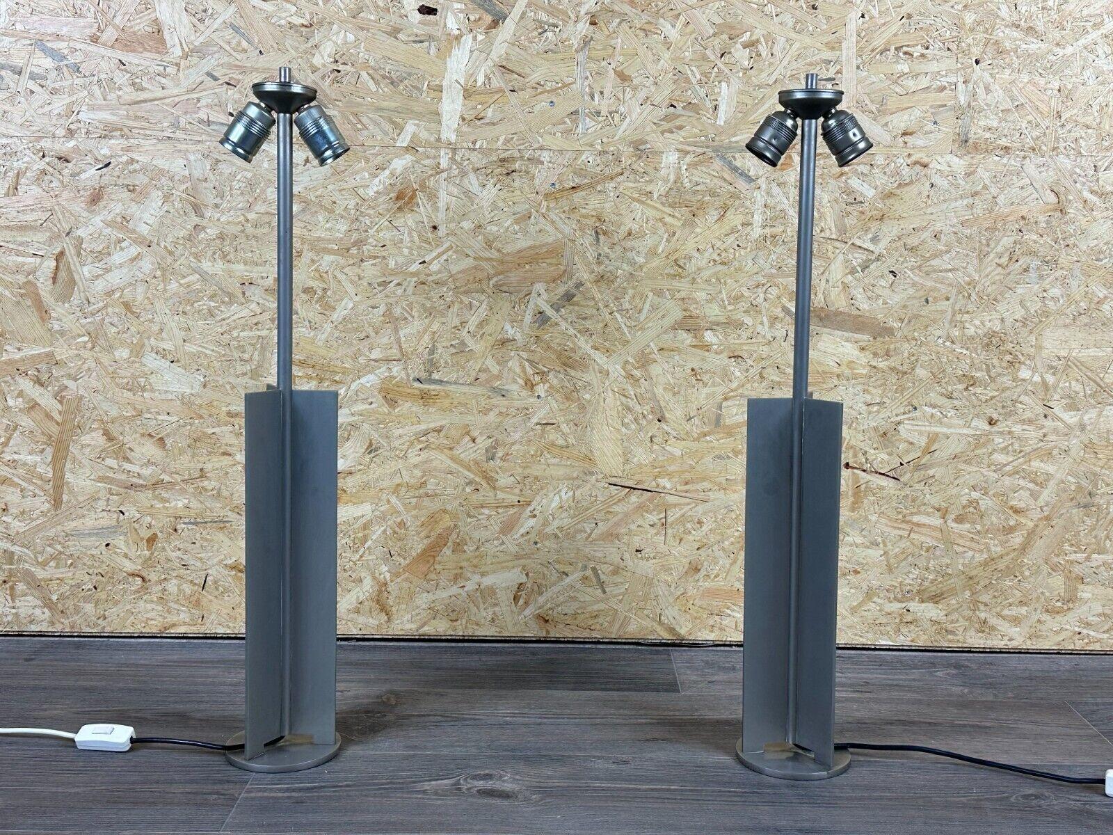 2x 60s 70s XL table lamp table lamp aluminum metal space age design For Sale 13