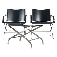 2x Armchair and 1x Stool Modell Carlotta by Antonio Citterio for Flexform, 1990s