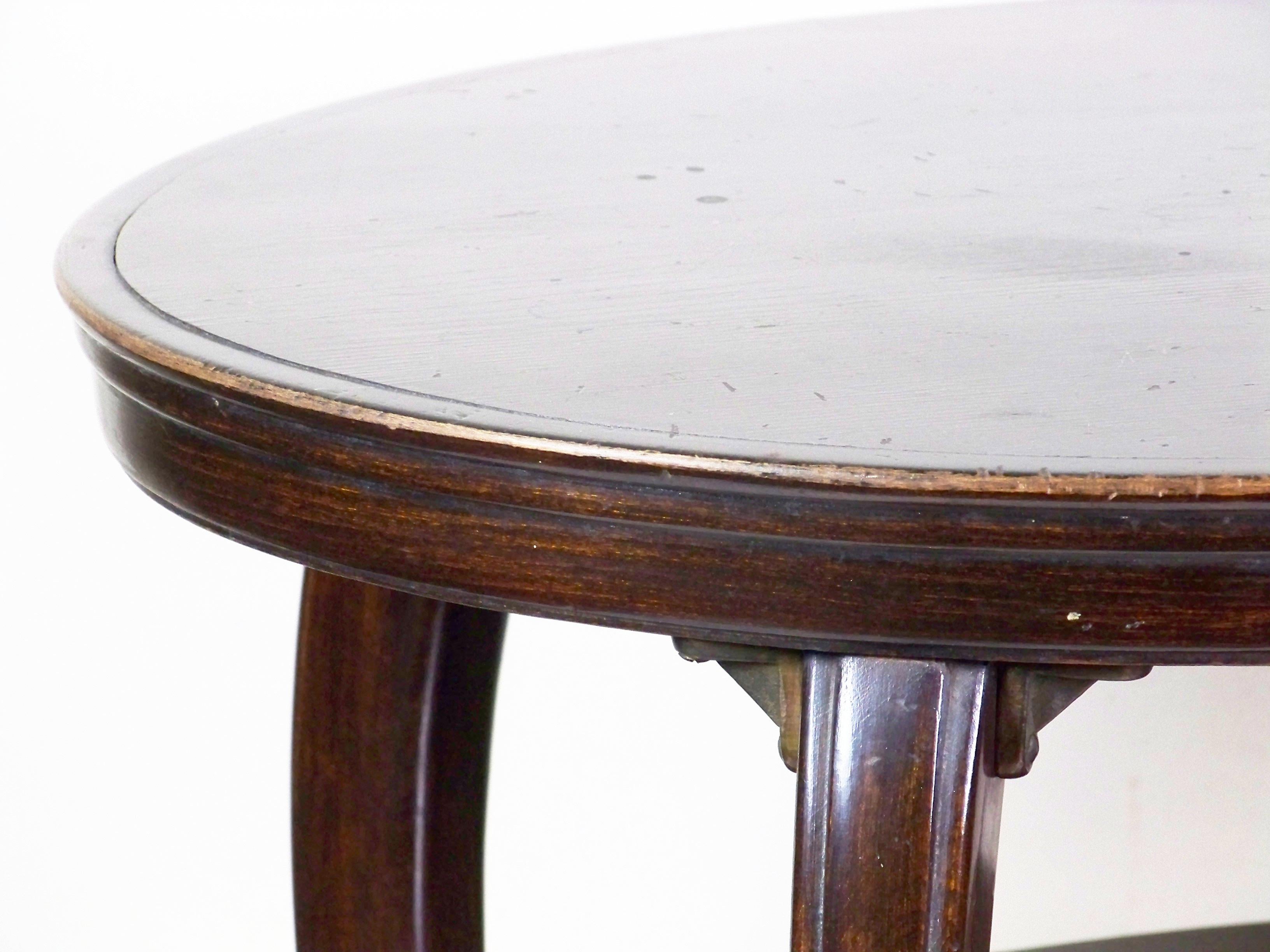 2x Poltrone Thonet Nr.562 di Gustav Siegel, tavolo Thonet Nr.178 in vendita 6