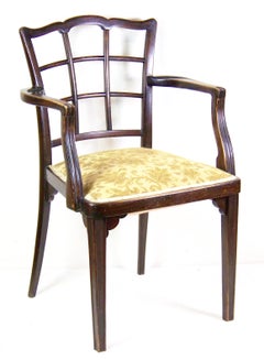 2x Armchairs Thonet Nr.562 by Gustav Siegel, table Thonet Nr.178