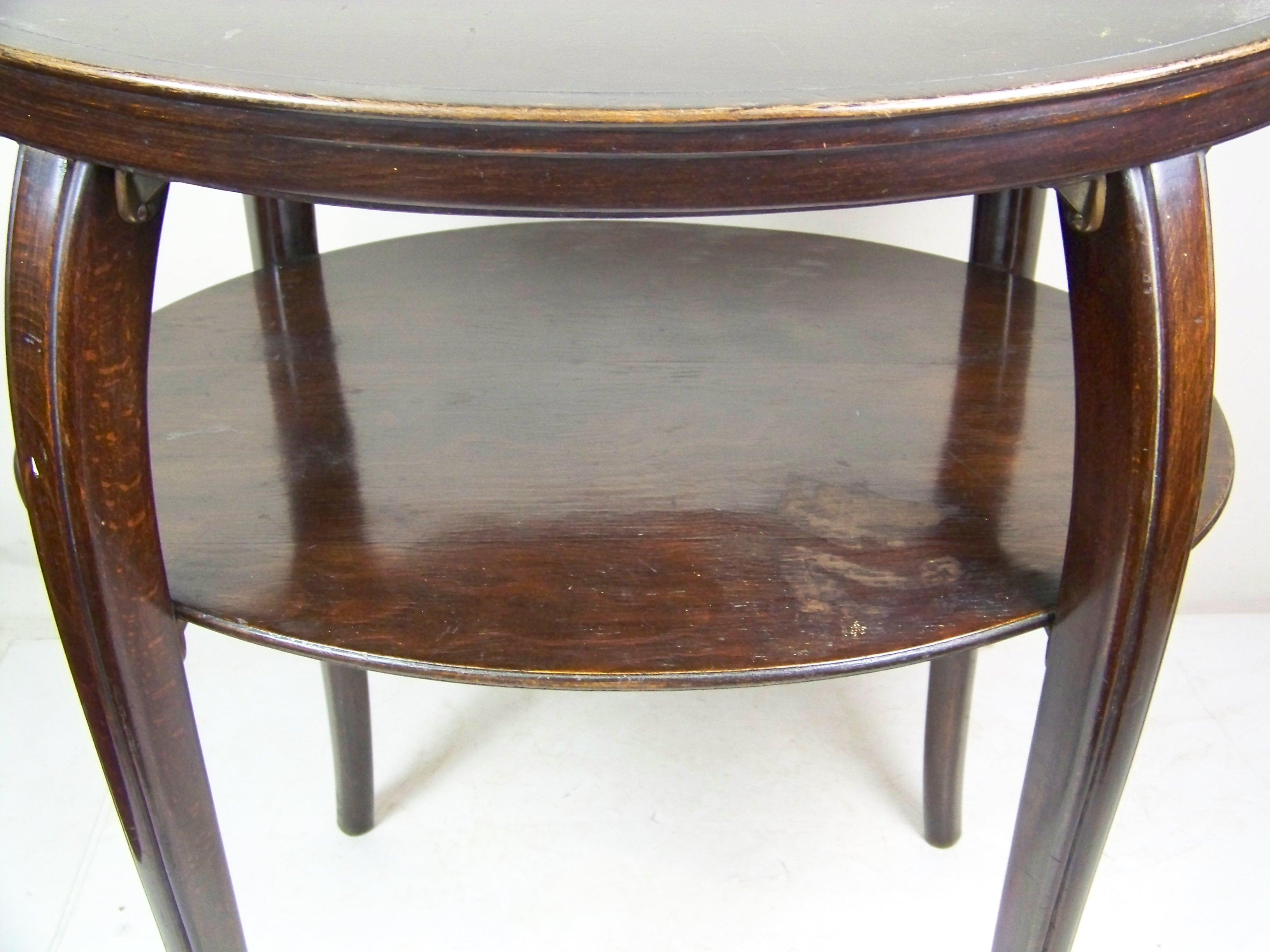 2x Poltrone Thonet Nr.562 di Gustav Siegel, tavolo Thonet Nr.178 in vendita 10