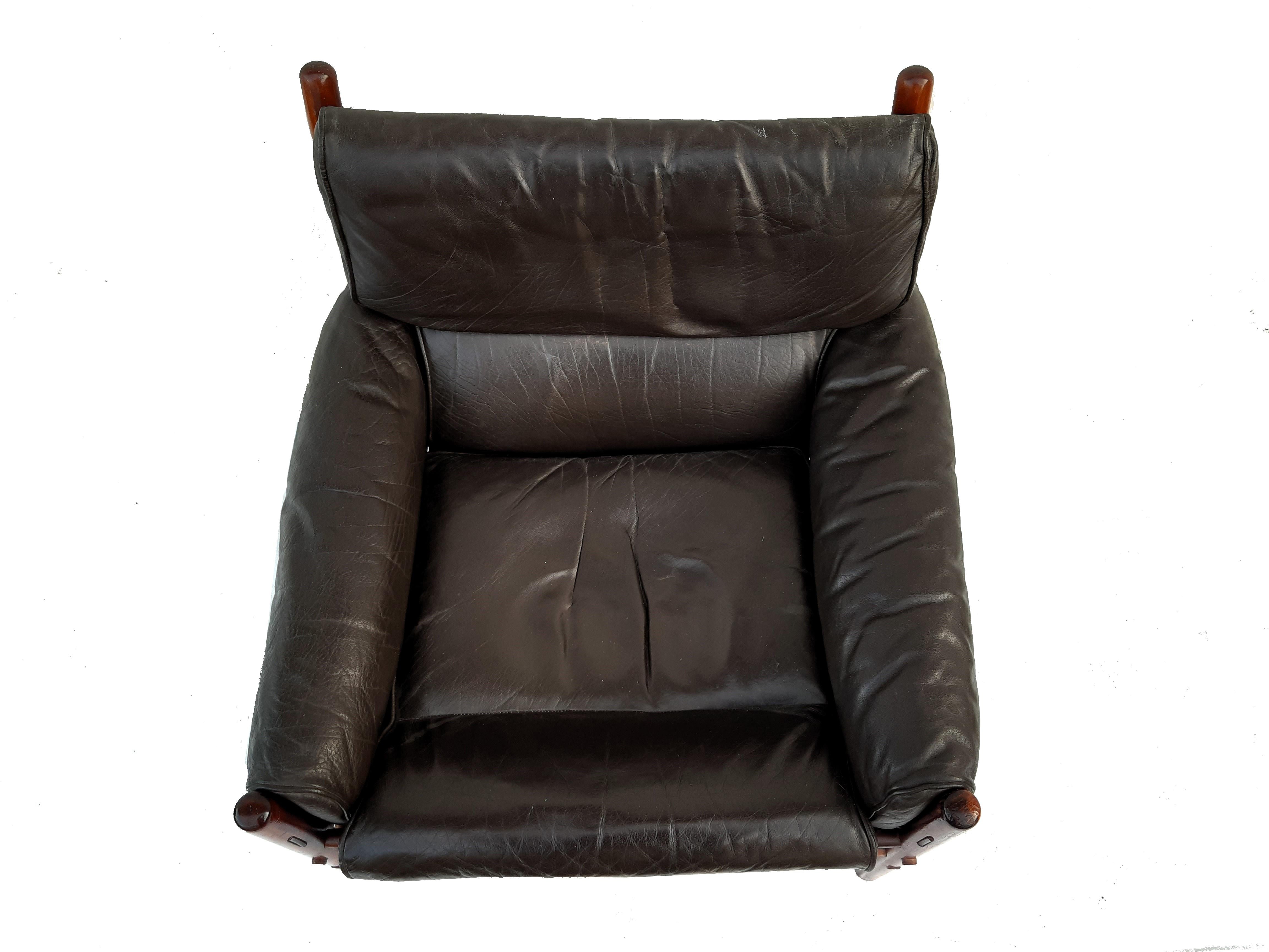 2x ARNE NORELL lounge chair KONTIKI Schweden 1960er For Sale 2