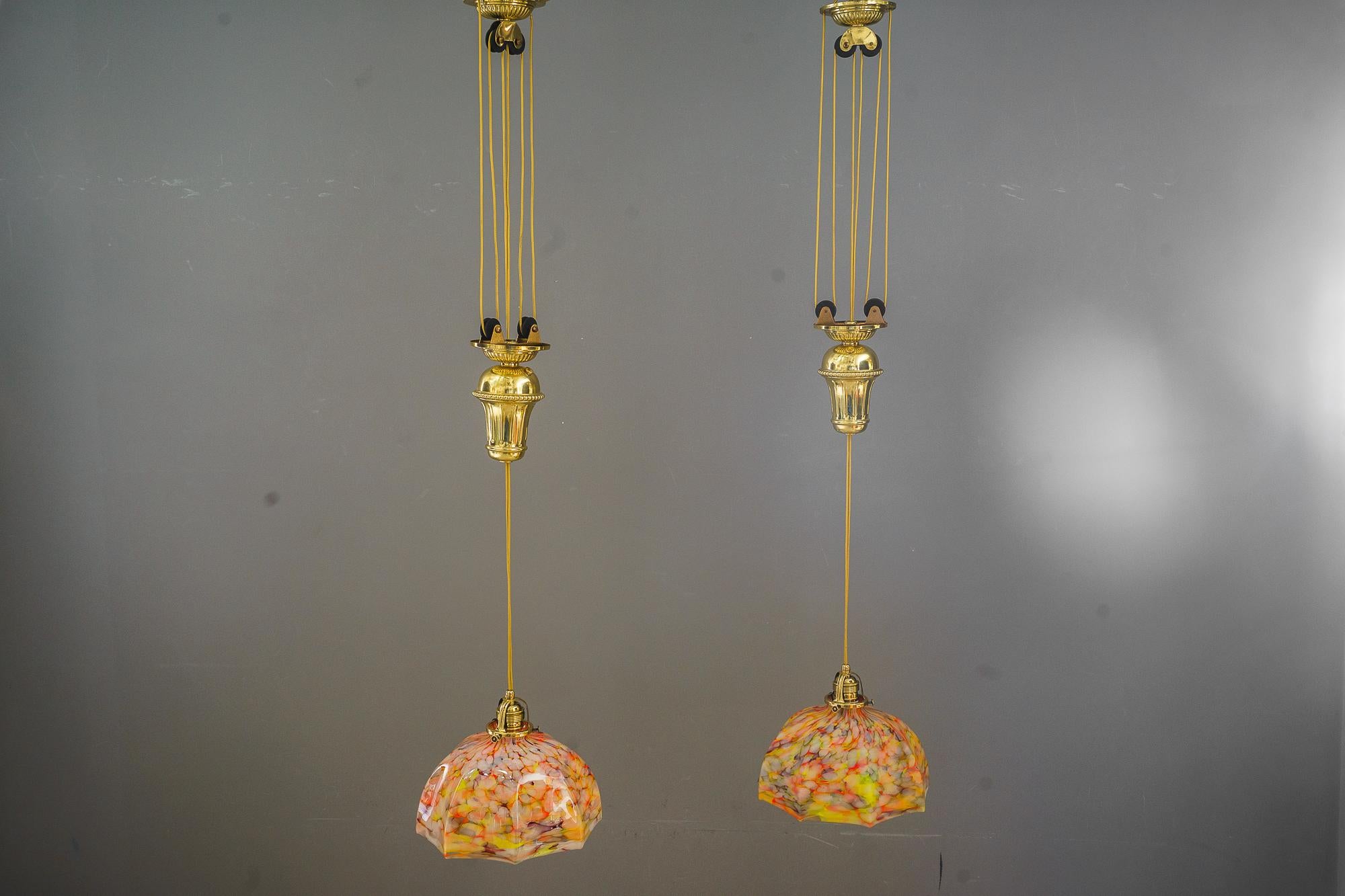2x Art Deco adjustable pendants vienna around 1920s ( price per piece ) For Sale 8