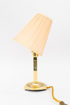 2x Art Deco table lamps with fabric shades vienna around 1920s