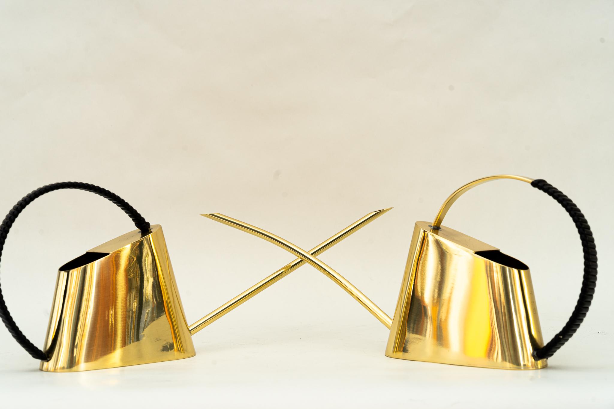 2x Brass Watering Cans, circa 1950s For Sale 4