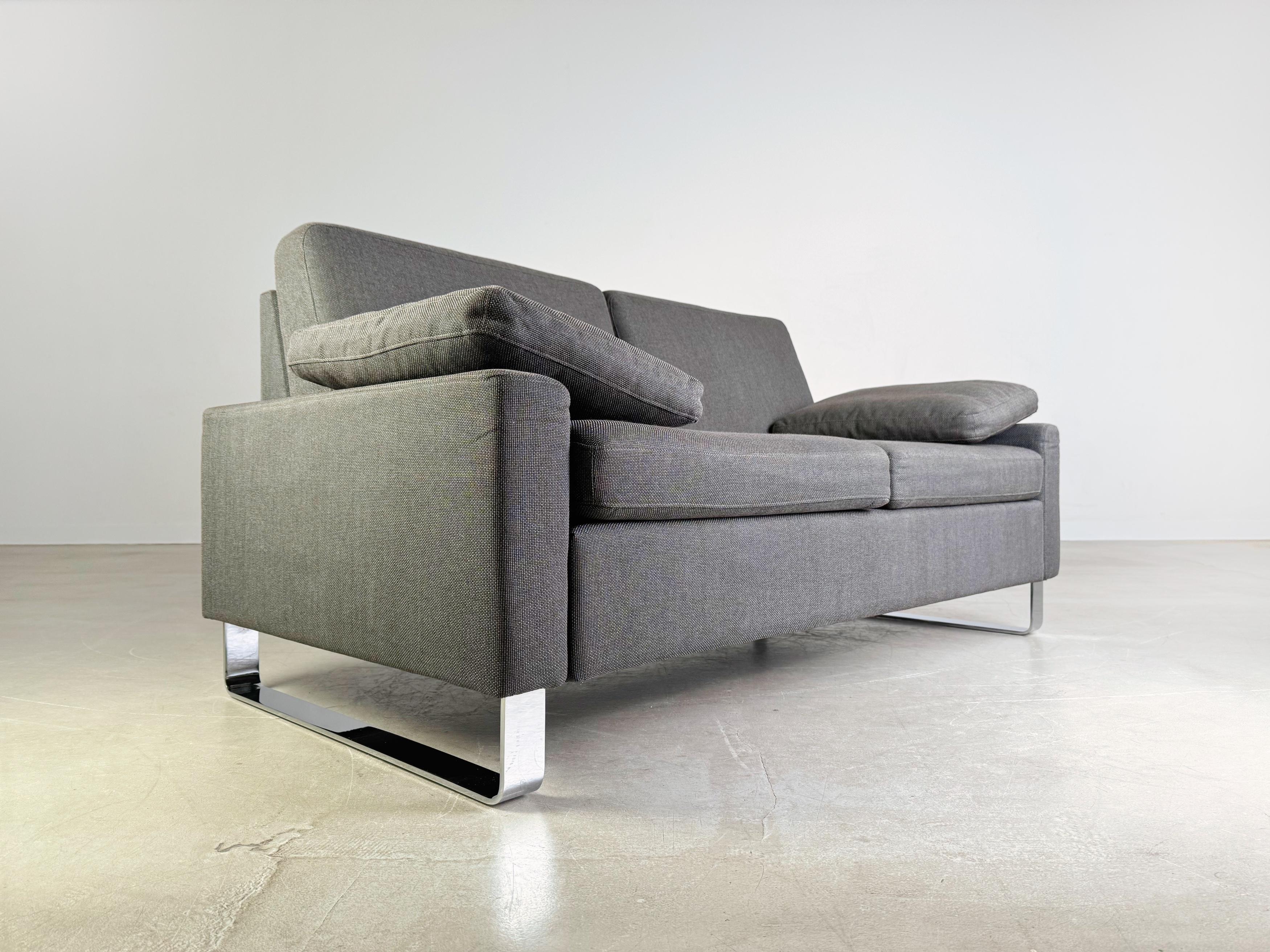 Postmoderne 2x Brühl Alba Zweisitzer Sofa 55/70 neuwertig Design Couch 165cm en vente