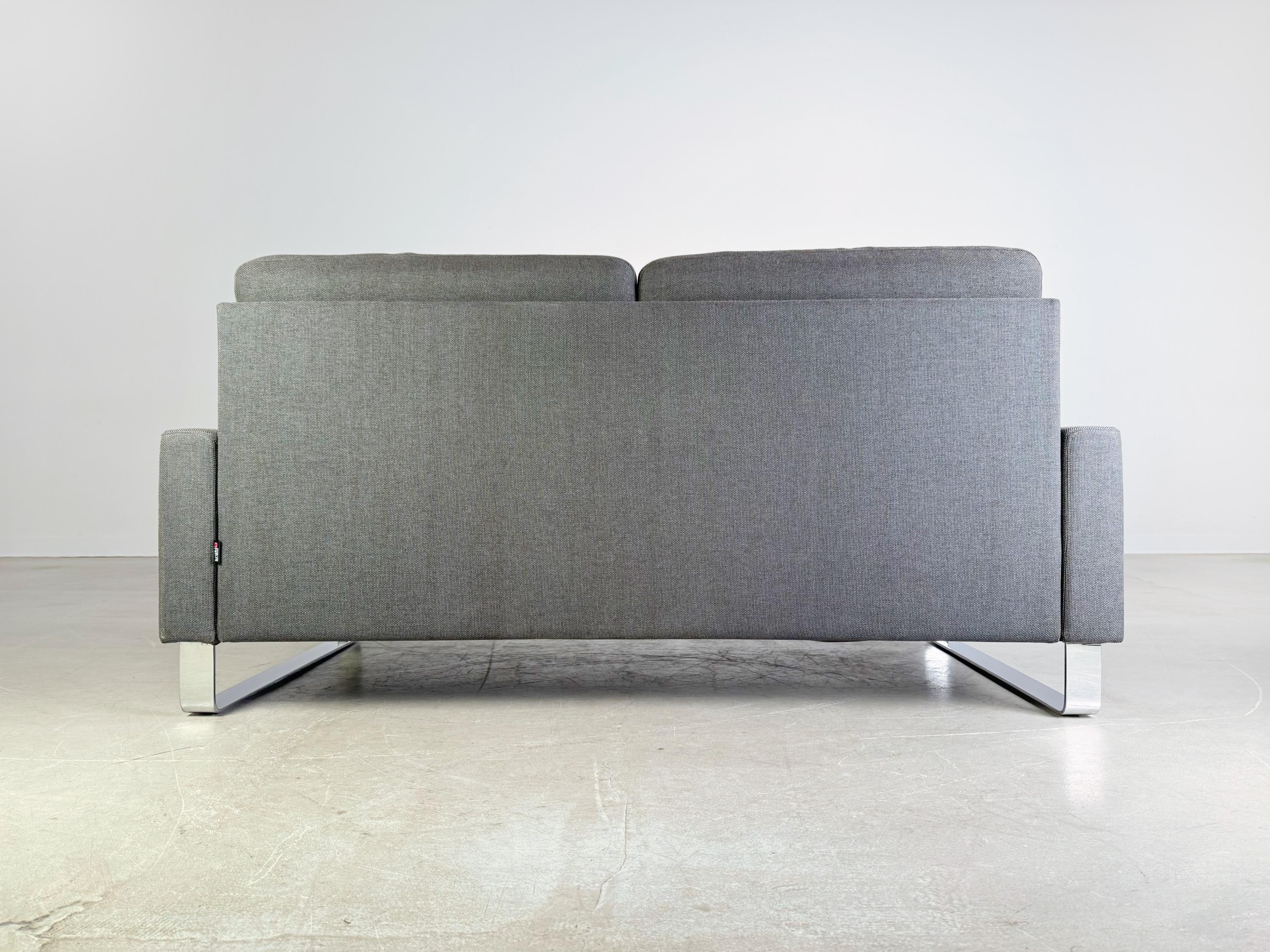 2x Brühl Alba Zweisitzer Sofa 55/70 neuwertig Design Couch 165cm en vente 2