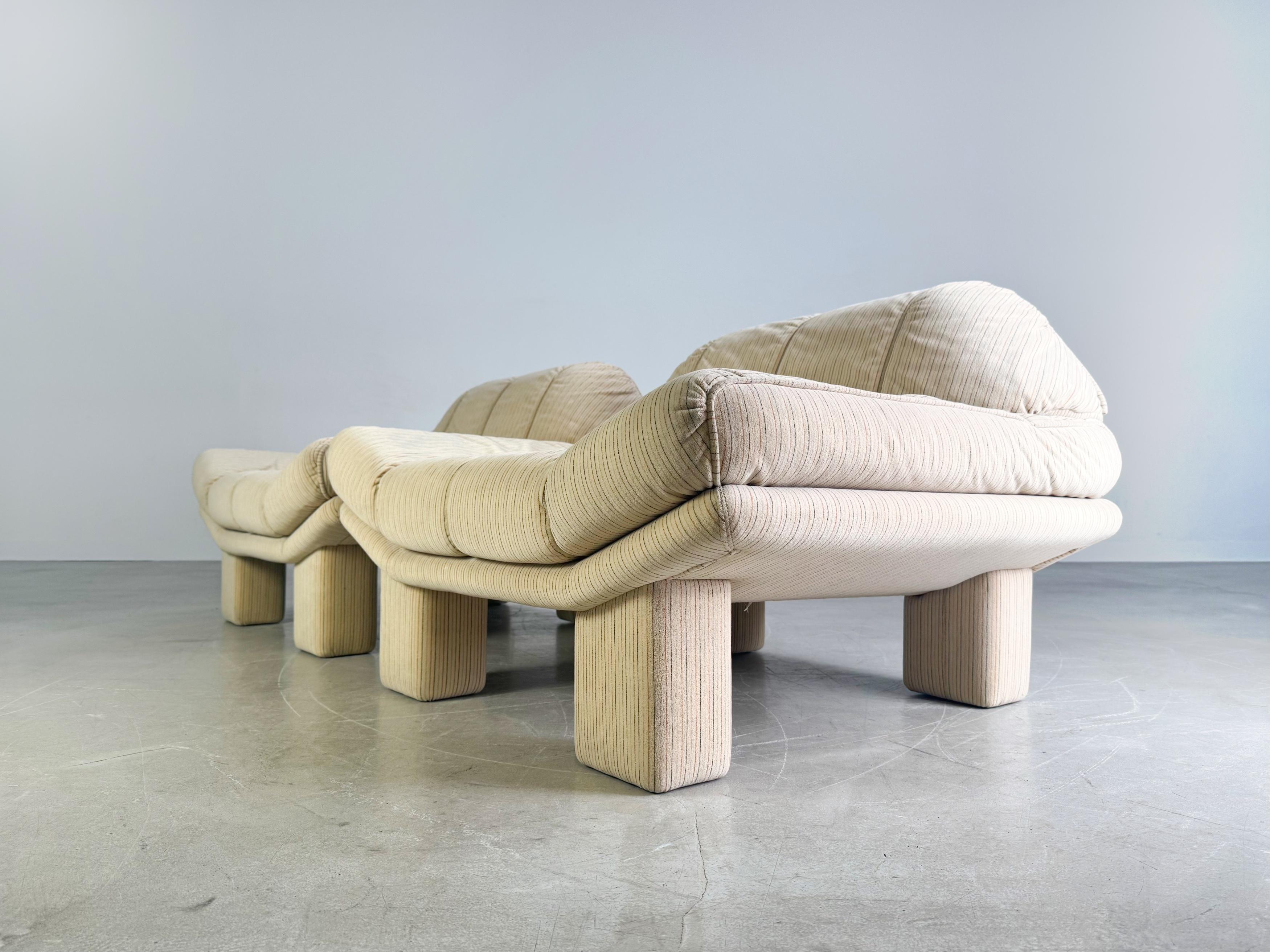Inconnu 2x Burkhard Vogtherr Midcentury Sessel 1970 samt Vintage Lounge en vente