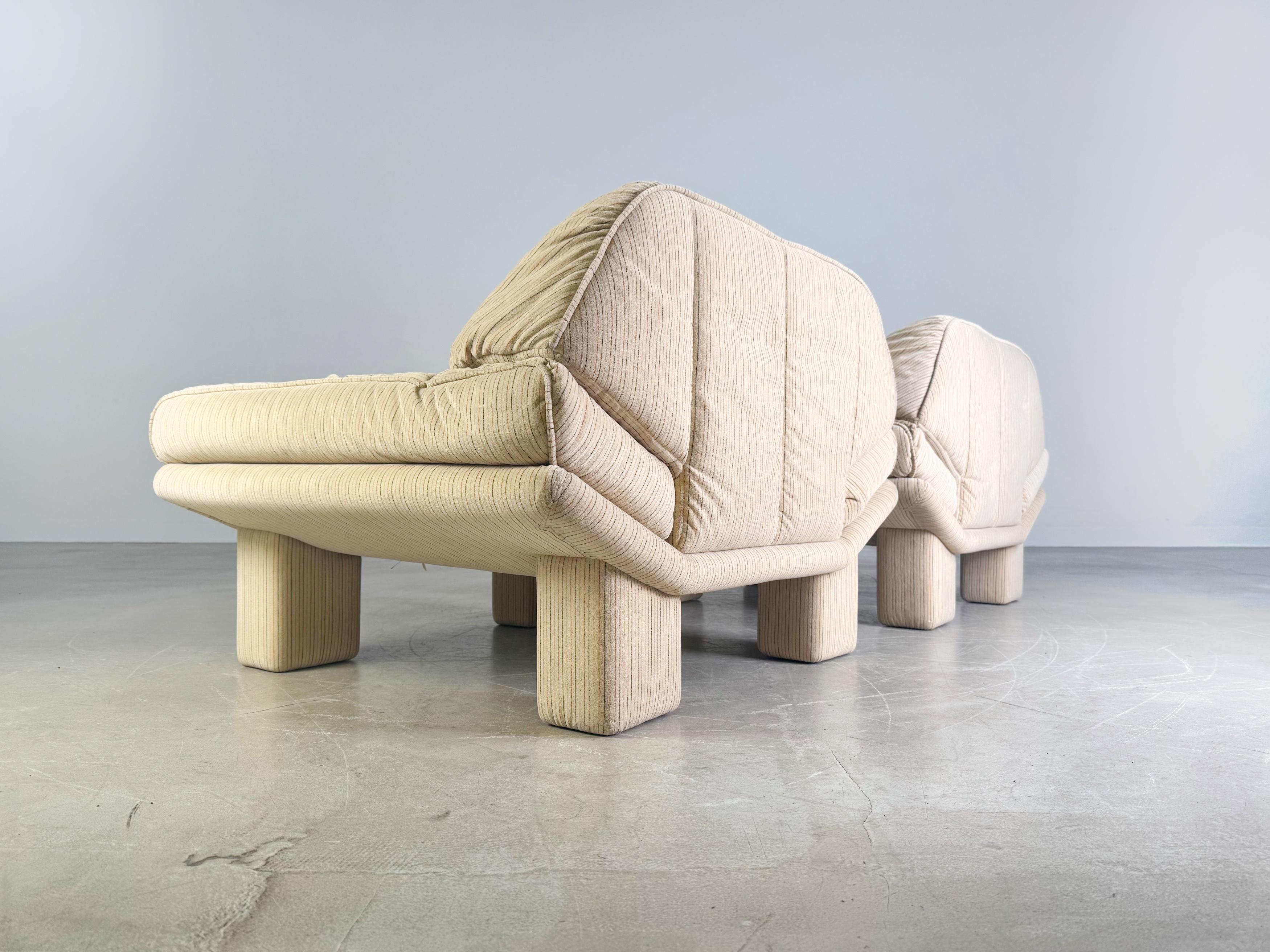2x Burkhard Vogtherr Midcentury Sessel 1970 samt Vintage Lounge Bon état - En vente à Berlin, DE