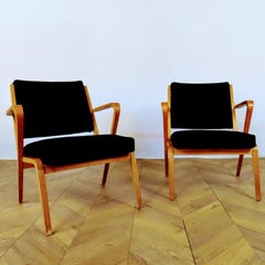 2x Chairs by Selman Selmanagic for VEB Deutsche Werkstätten Hellerau, DDR 1950s