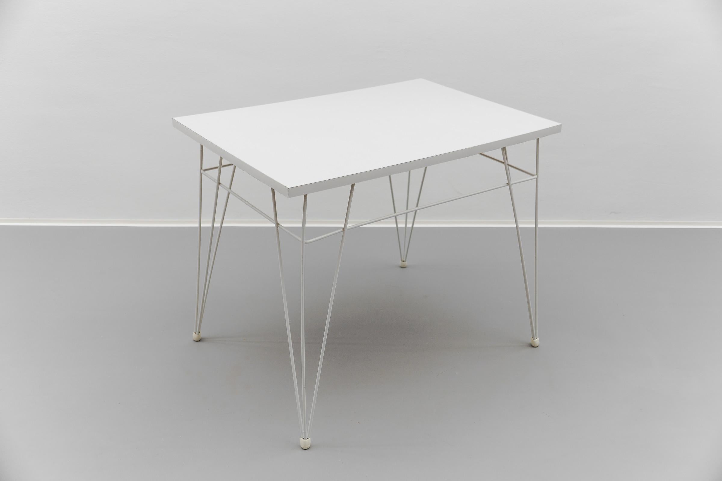 2x Combex Wire Chair + Table by Cees Braakman for Pastoe, 1950er Netherlands en vente 6