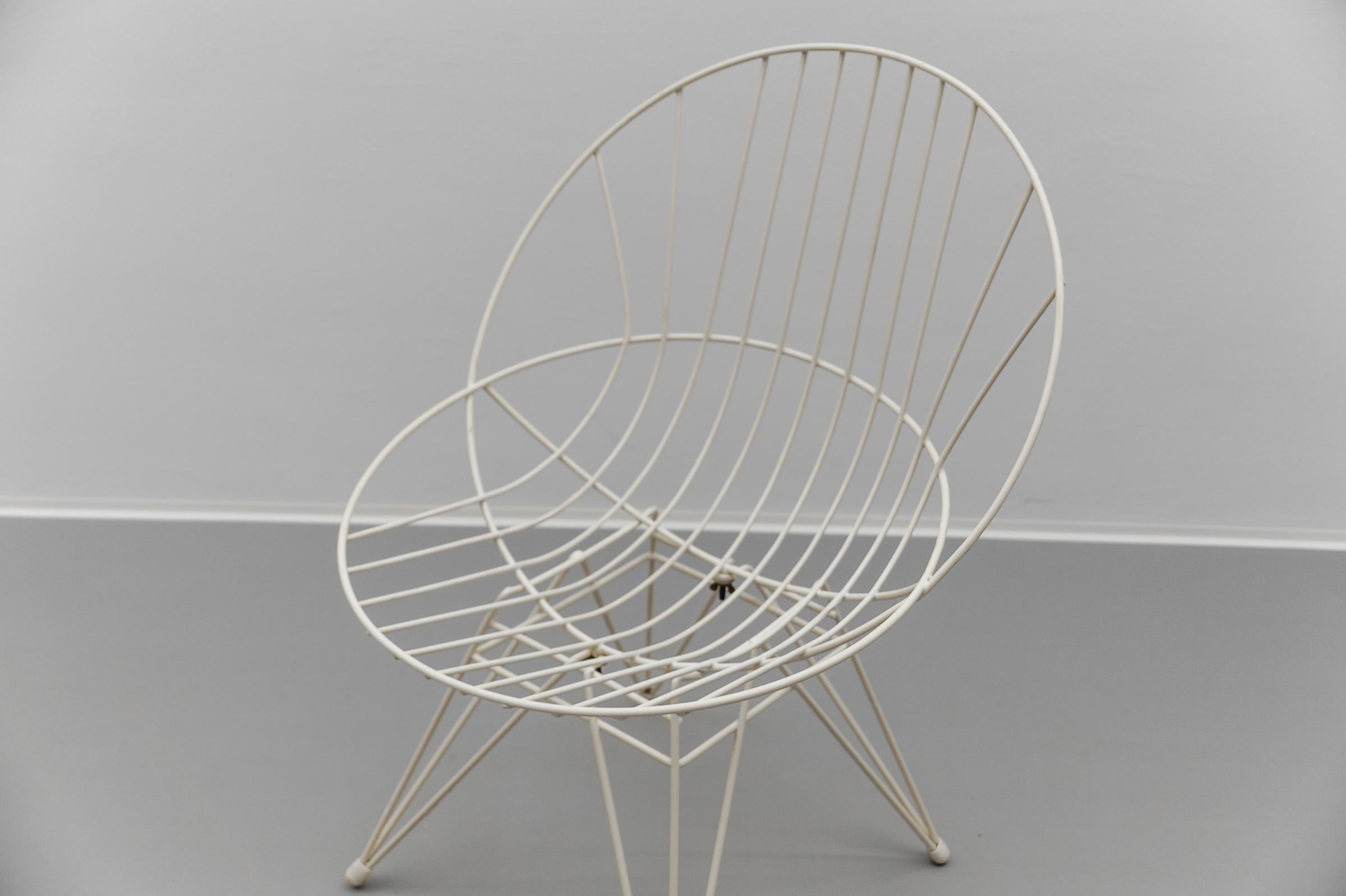 2x Combex Wire Chair + Table by Cees Braakman for Pastoe, 1950er Netherlands en vente 1