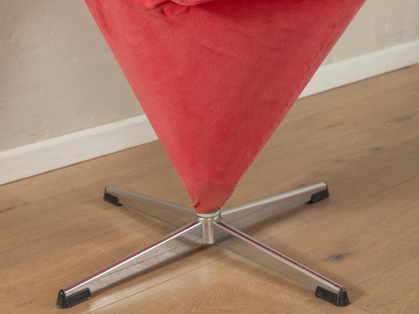 2x Chaises Cone, Verner Panton pour Gebrüder Nehl en vente 4