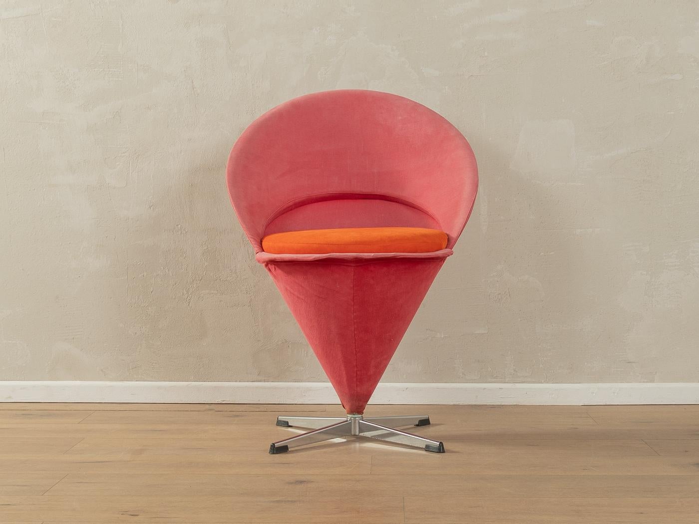 2x Chaises Cone, Verner Panton pour Gebrüder Nehl Bon état - En vente à Neuss, NW
