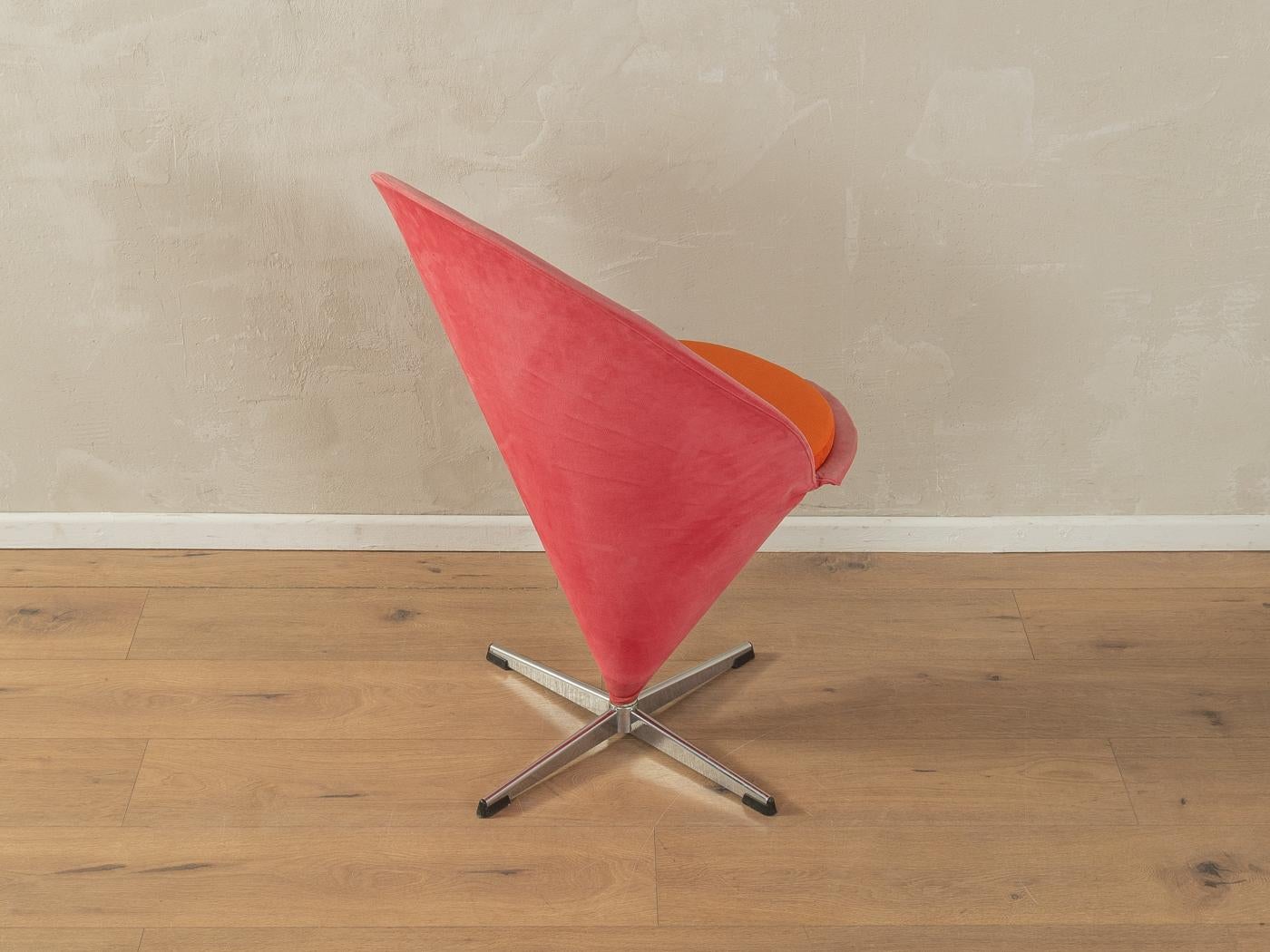 2x Chaises Cone, Verner Panton pour Gebrüder Nehl en vente 1