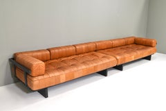 2x De Sede DS80 Daybed Sofas in Cognac Tan Leather - Switzerland, 1970s
