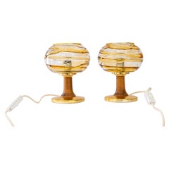 2x lampade da tavolo Doria Germania anni '70 circa