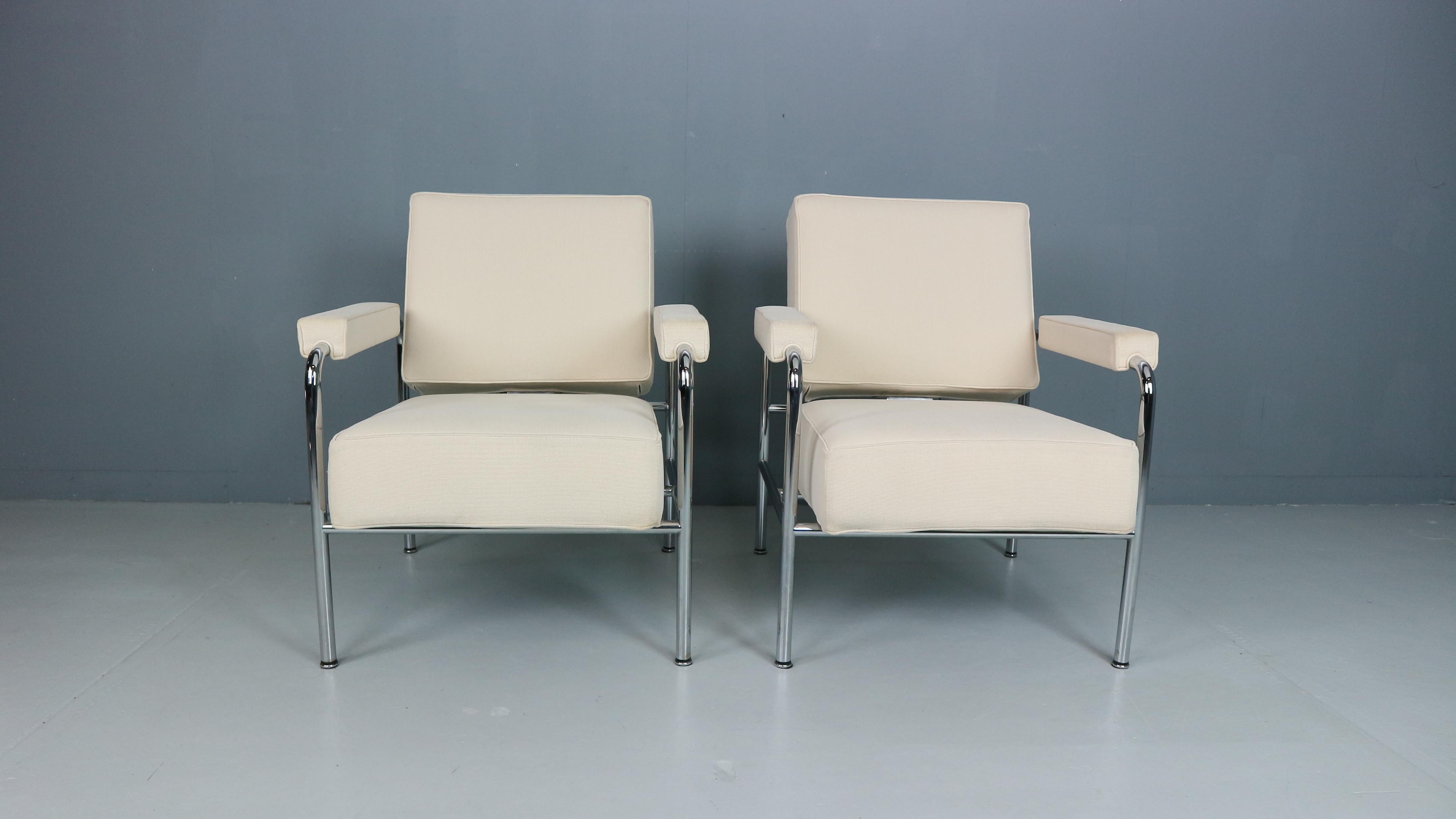 italien 2x Fauteuils Wagon Fumoir LC 13 Le Corbusier, 1931 en vente