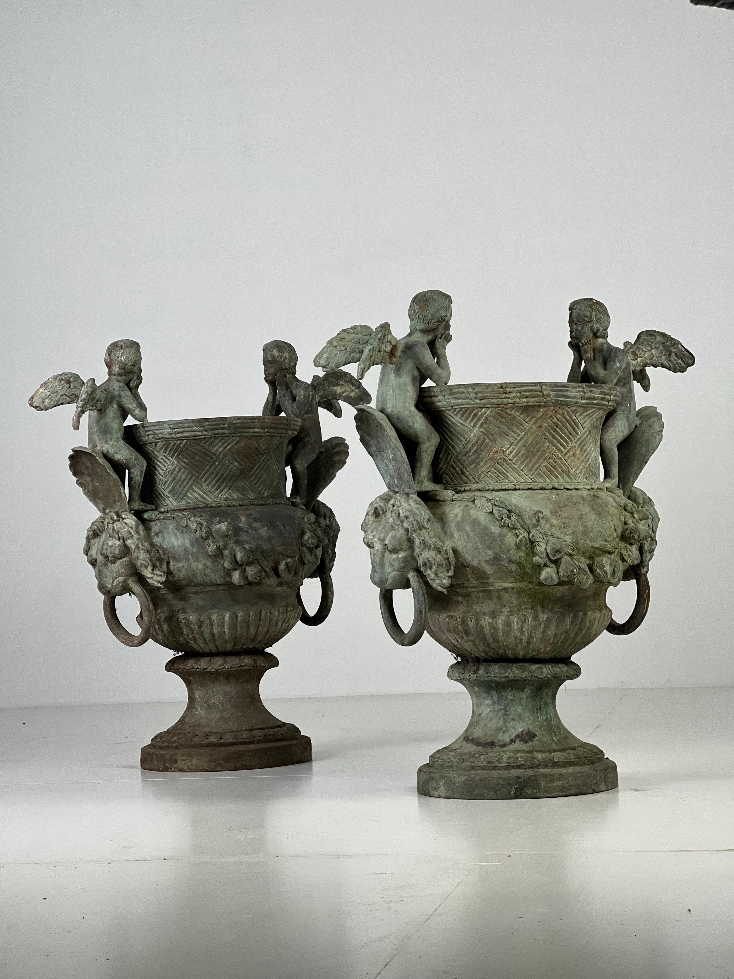 2x Jardinière Bronzo in vendita 6